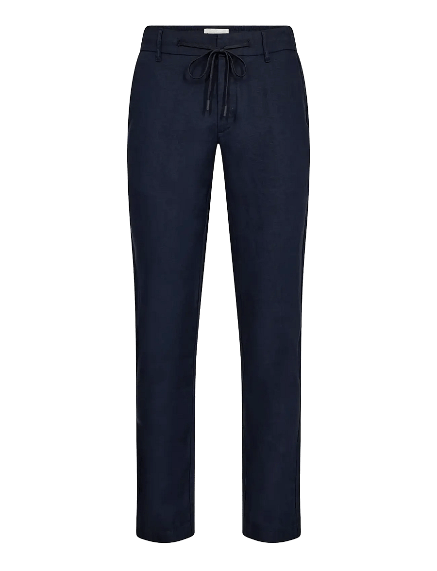 Bruun & Stengade - BS Ginos Regular Fit Chinos - leinenhosen - navy - 1