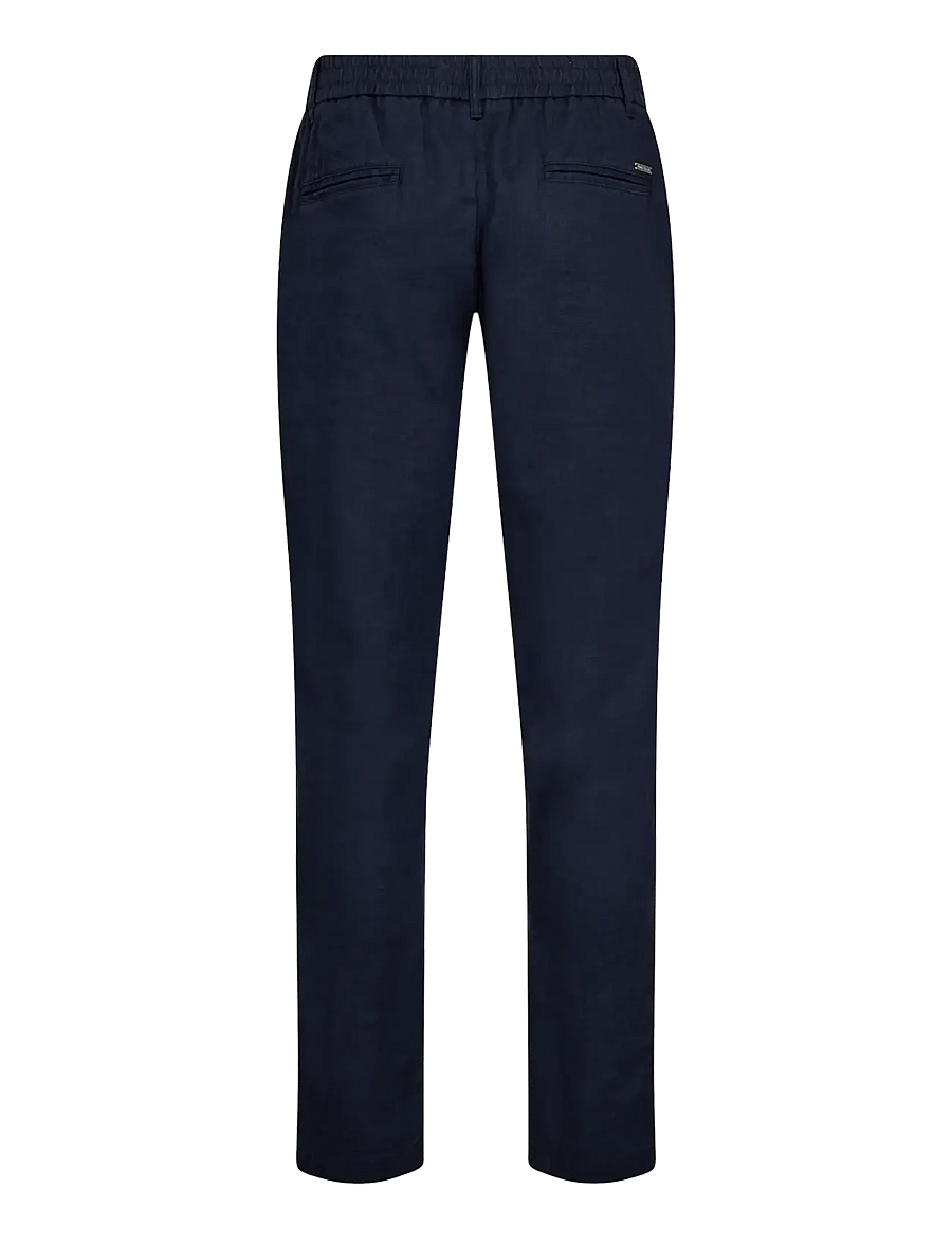 Bruun & Stengade - BS Ginos Regular Fit Chinos - leinenhosen - navy - 2