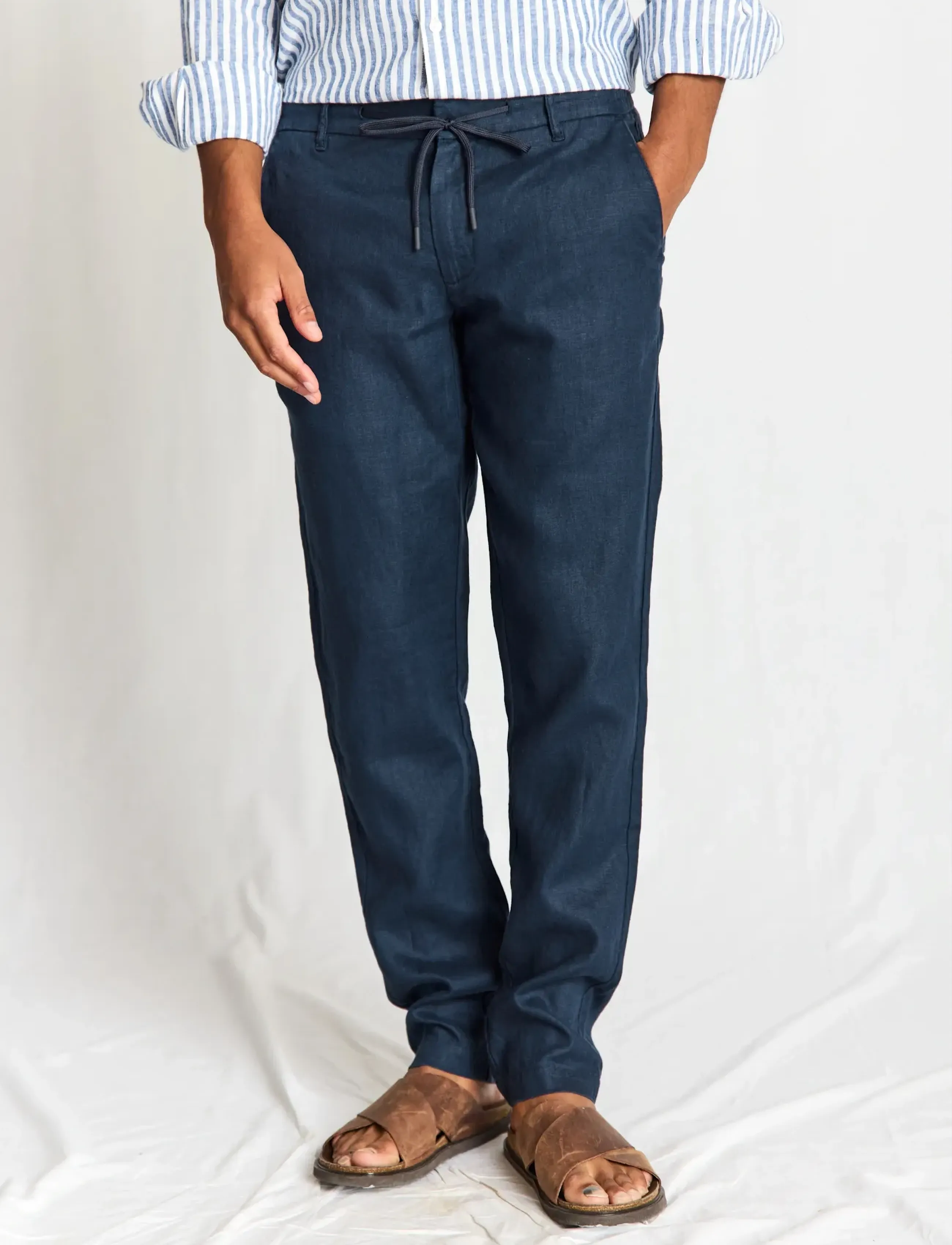 Bruun & Stengade BS Ginos Regular Fit Chinos - Pantalons - NAVY / navy