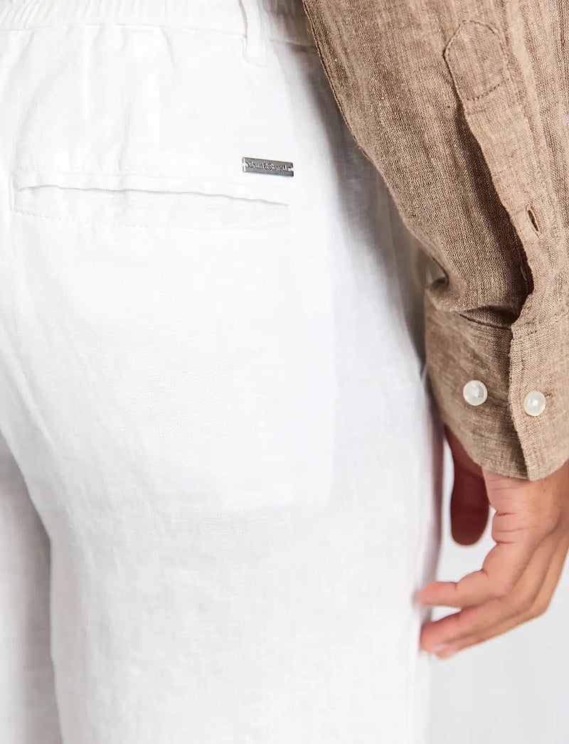 Bruun & Stengade - BS Ginos Regular Fit Chinos - linased püksid - white - 3