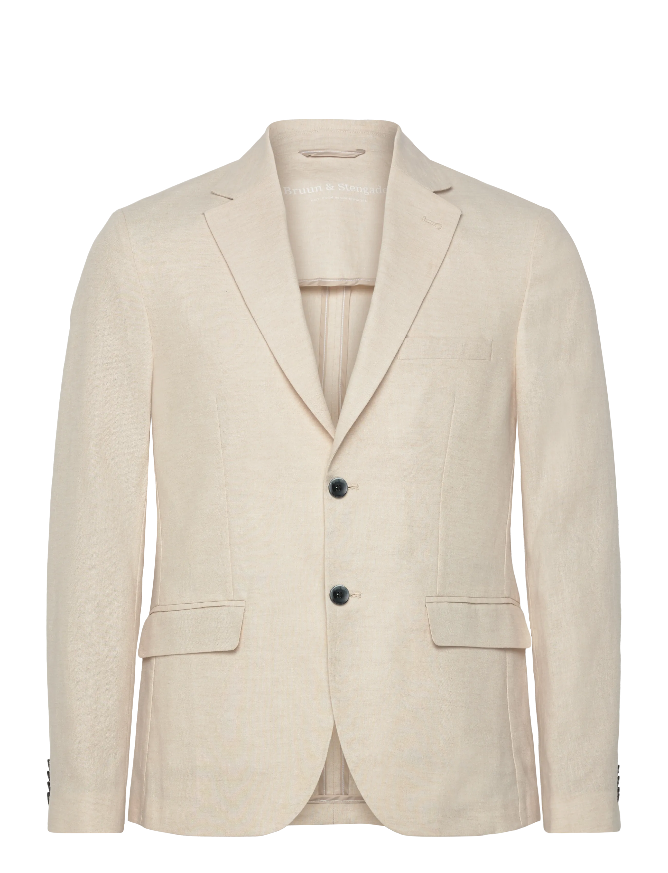 BRUUN & STENGADE Bs Sasso Klassisch Fit Blazer Cream - 58 - Herren
