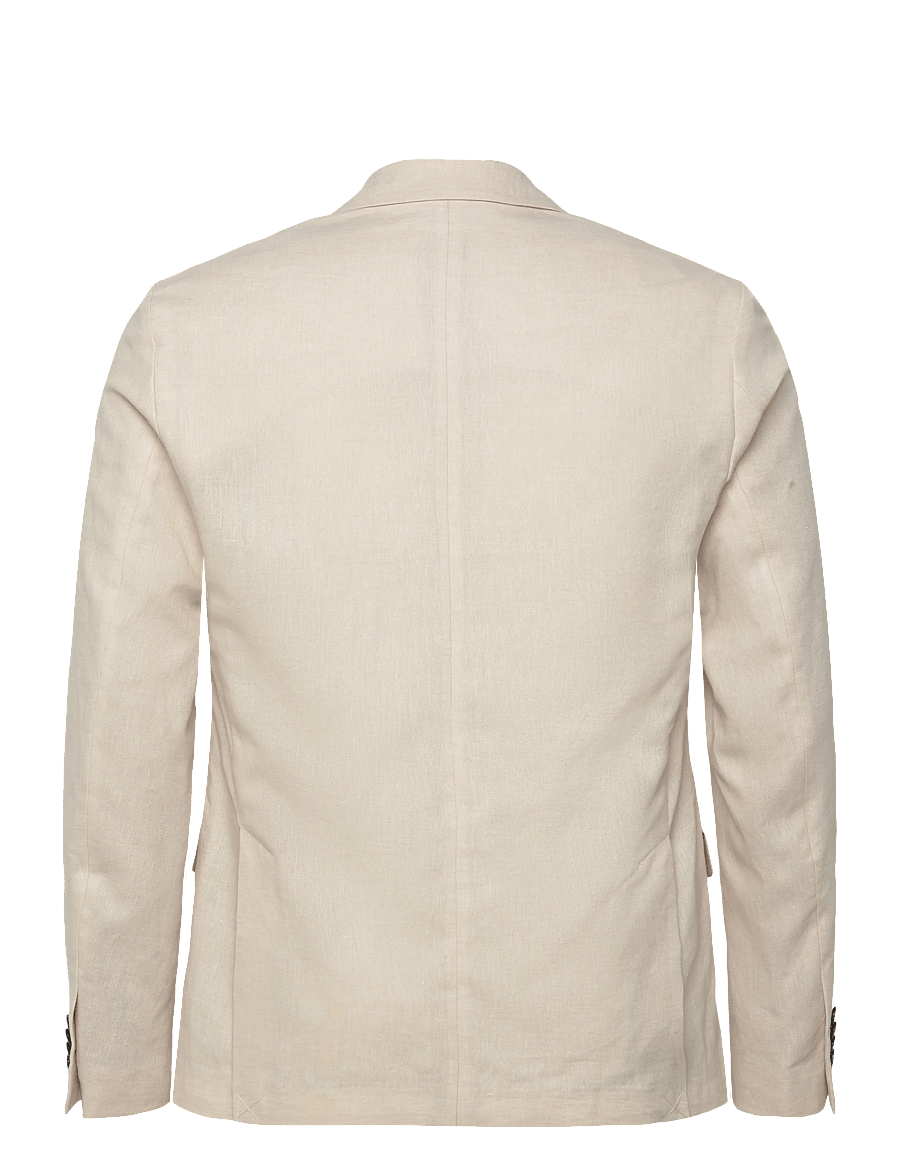 Bruun & Stengade - BS Sasso Classic Fit Blazer - Ühe rinnatisega pintsakud - beige - 2