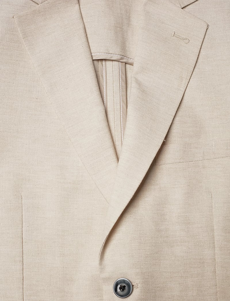 Bruun & Stengade - BS Sasso Classic Fit Blazer - single breasted blazers - beige - 3