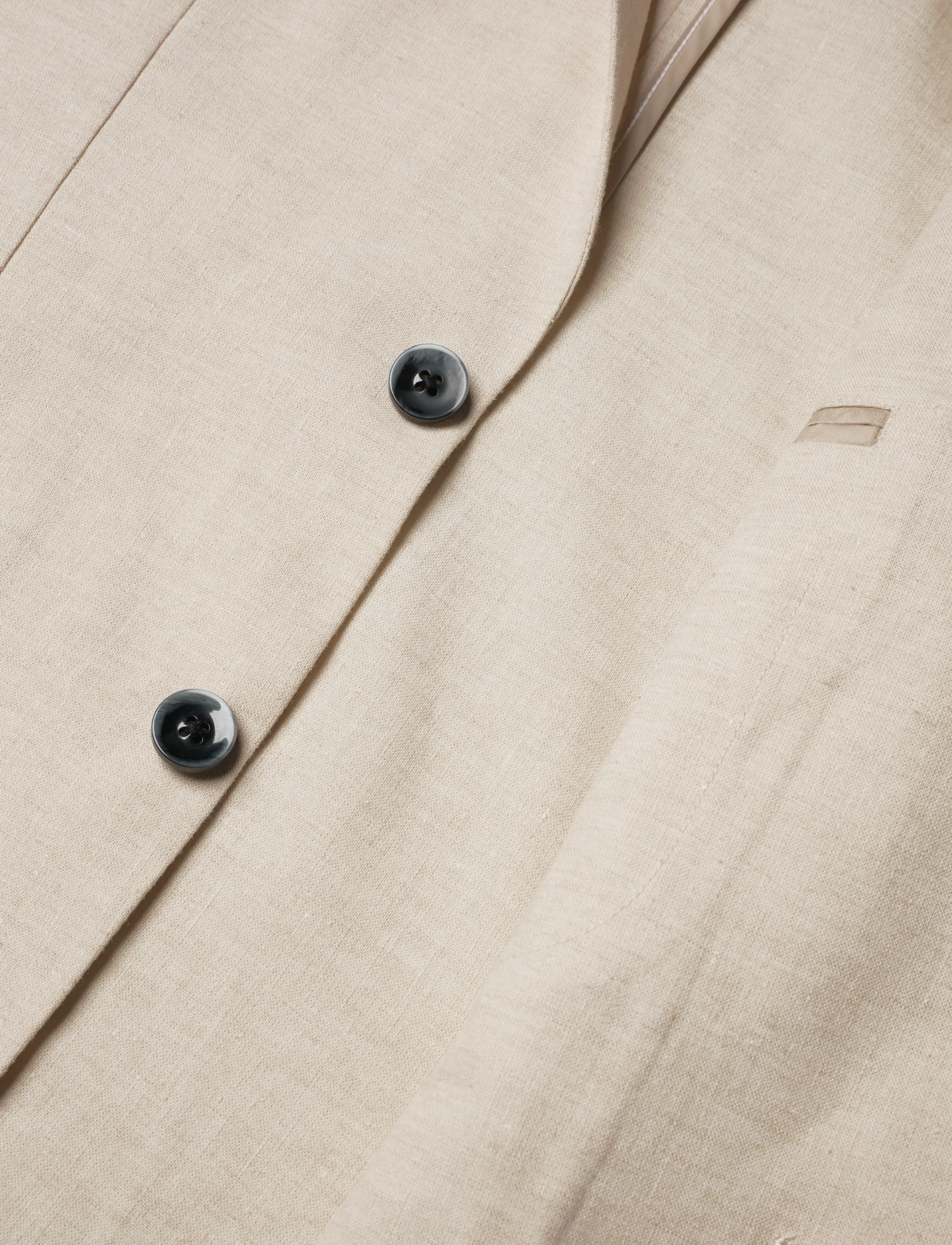 Bruun & Stengade - BS Sasso Classic Fit Blazer - Ühe rinnatisega pintsakud - beige - 5