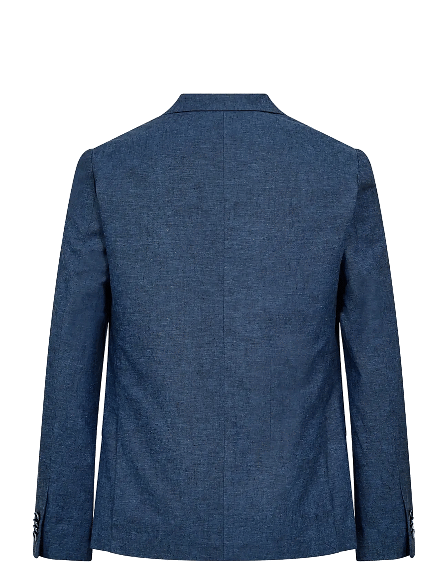 Bruun & Stengade - BS Sasso Classic Fit Blazer - Ühe rinnatisega pintsakud - blue - 2