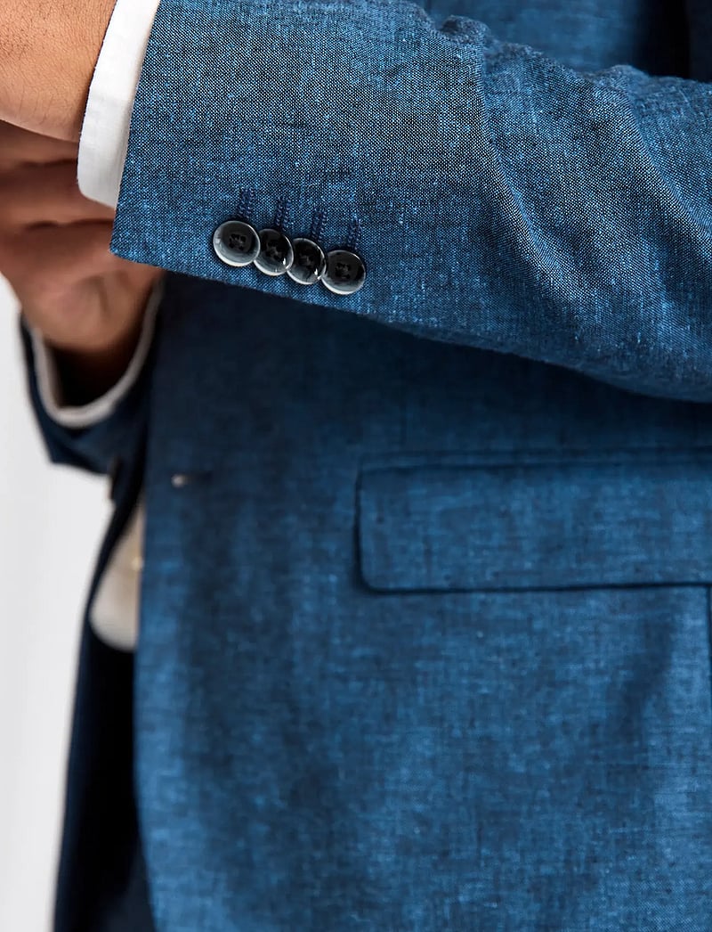 Bruun & Stengade - BS Sasso Classic Fit Blazer - einreiher - blue - 3