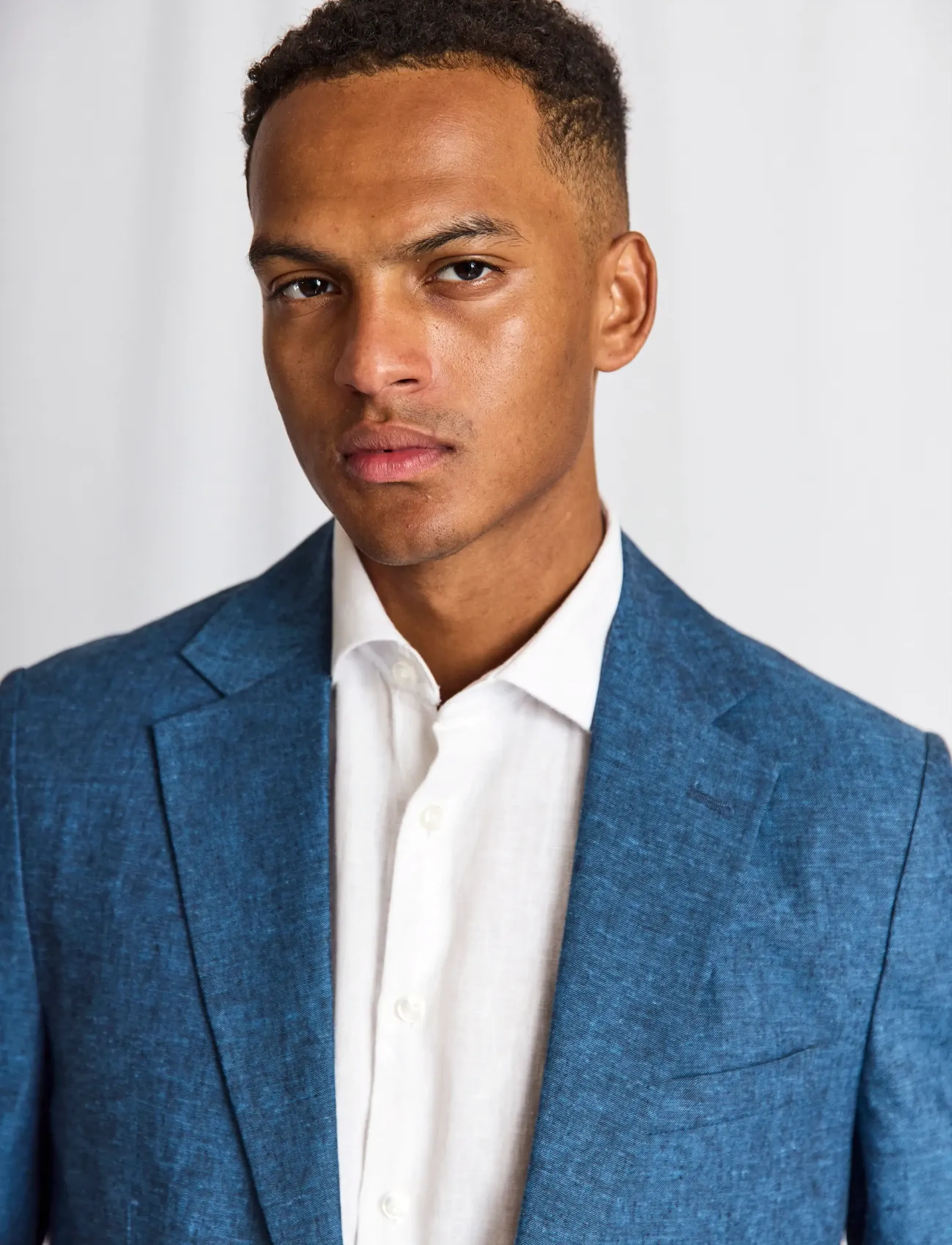 Bruun & Stengade - BS Sasso Classic Fit Blazer - Ühe rinnatisega pintsakud - blue - 4