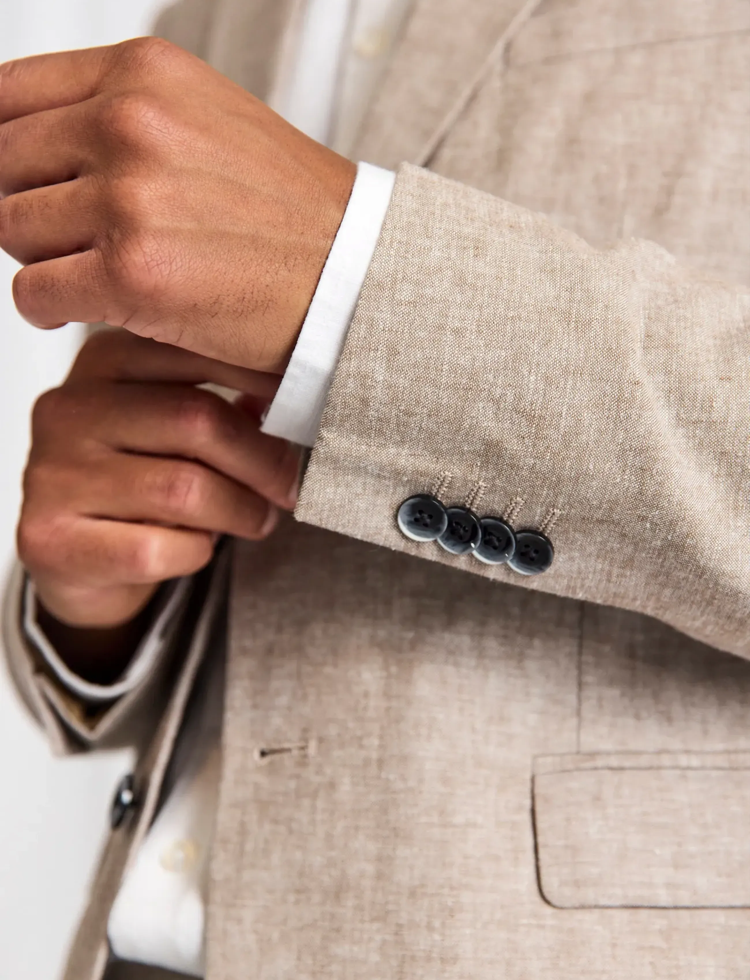 Bruun & Stengade - BS Sasso Classic Fit Blazer - single breasted blazers - brown - 5