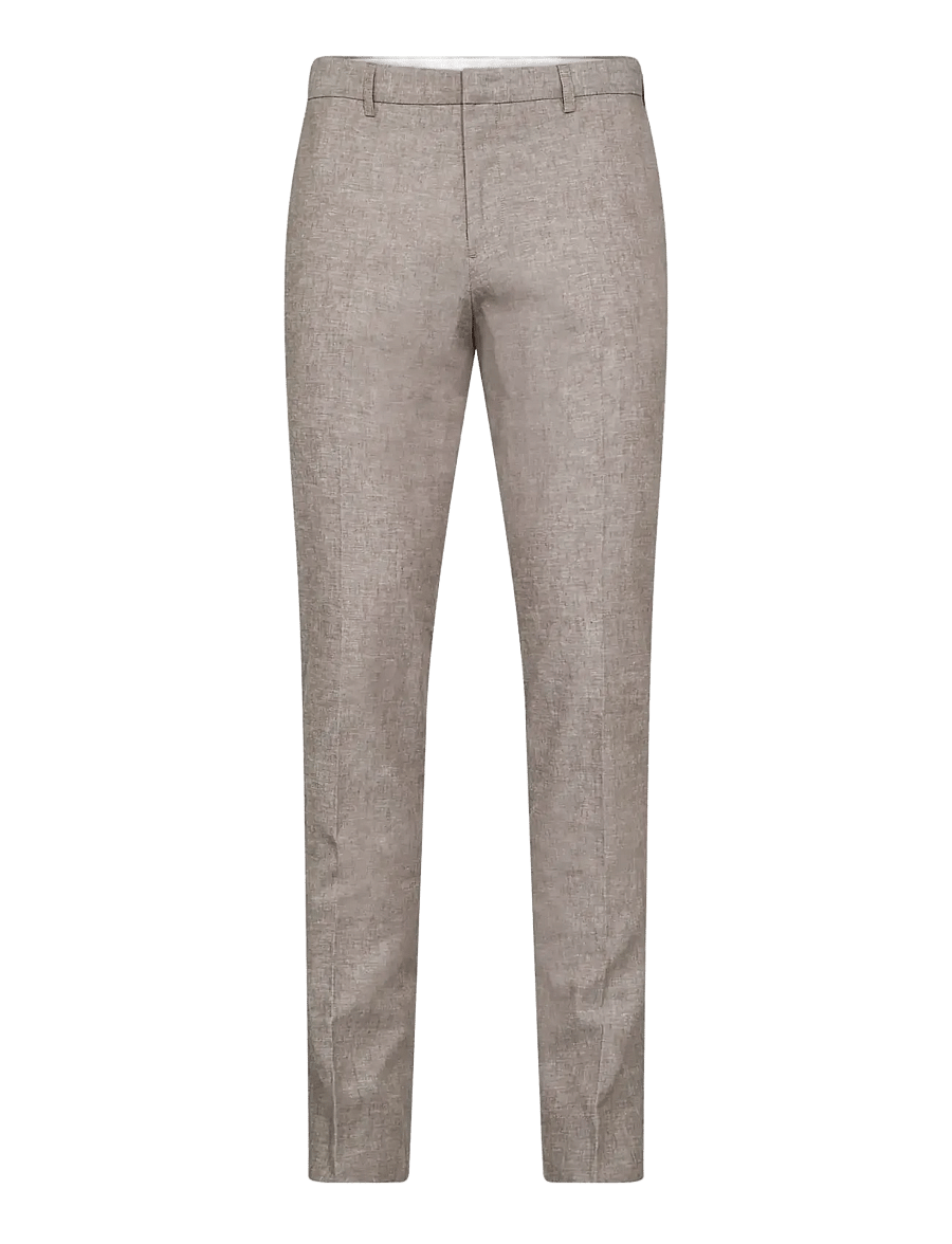 Bruun & Stengade - BS Sibillini Classic Fit Pants - hørbukser - brown - 1