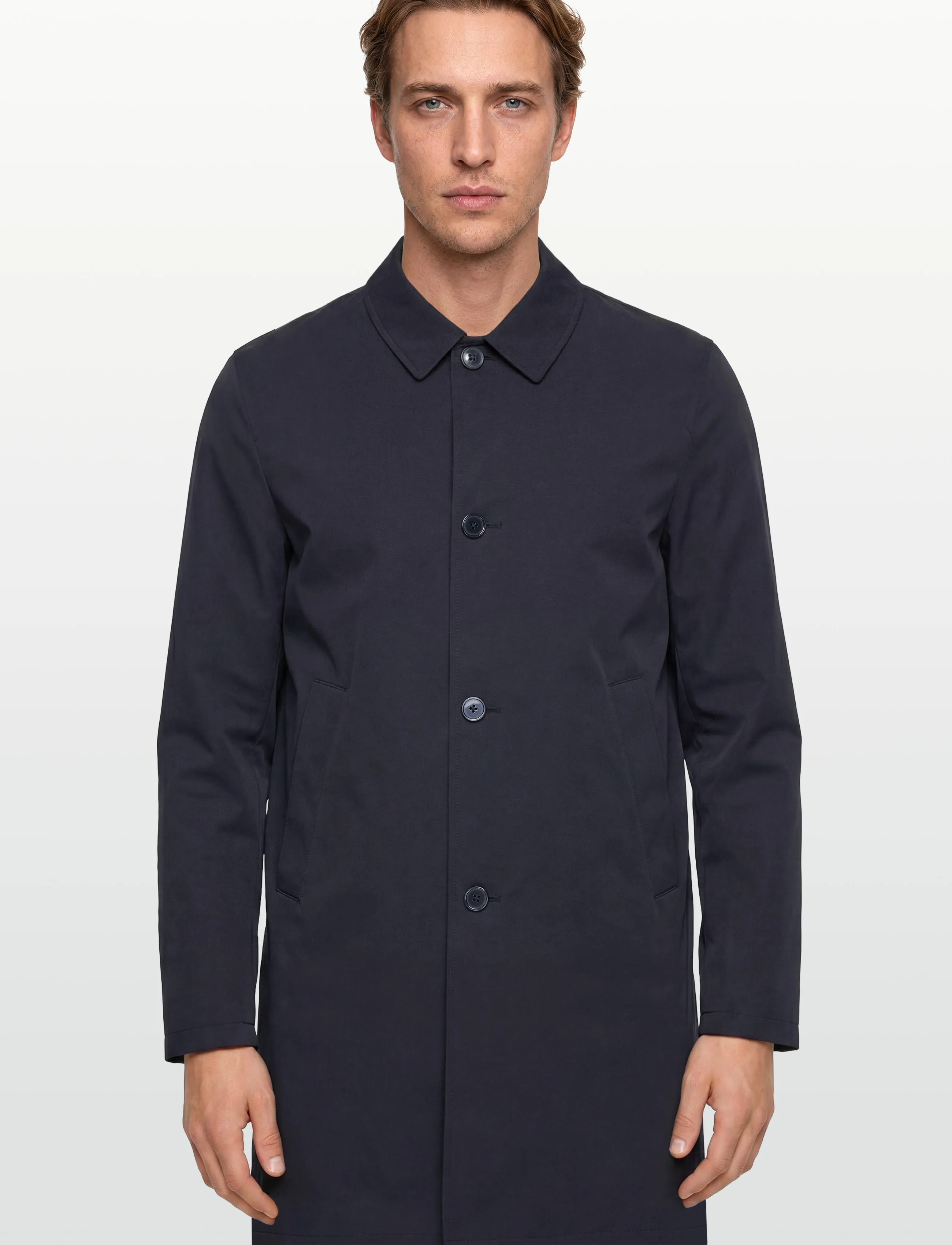 Bruun & Stengade - BS Novello Regular Fit Coat - leichte mäntel - navy - 3