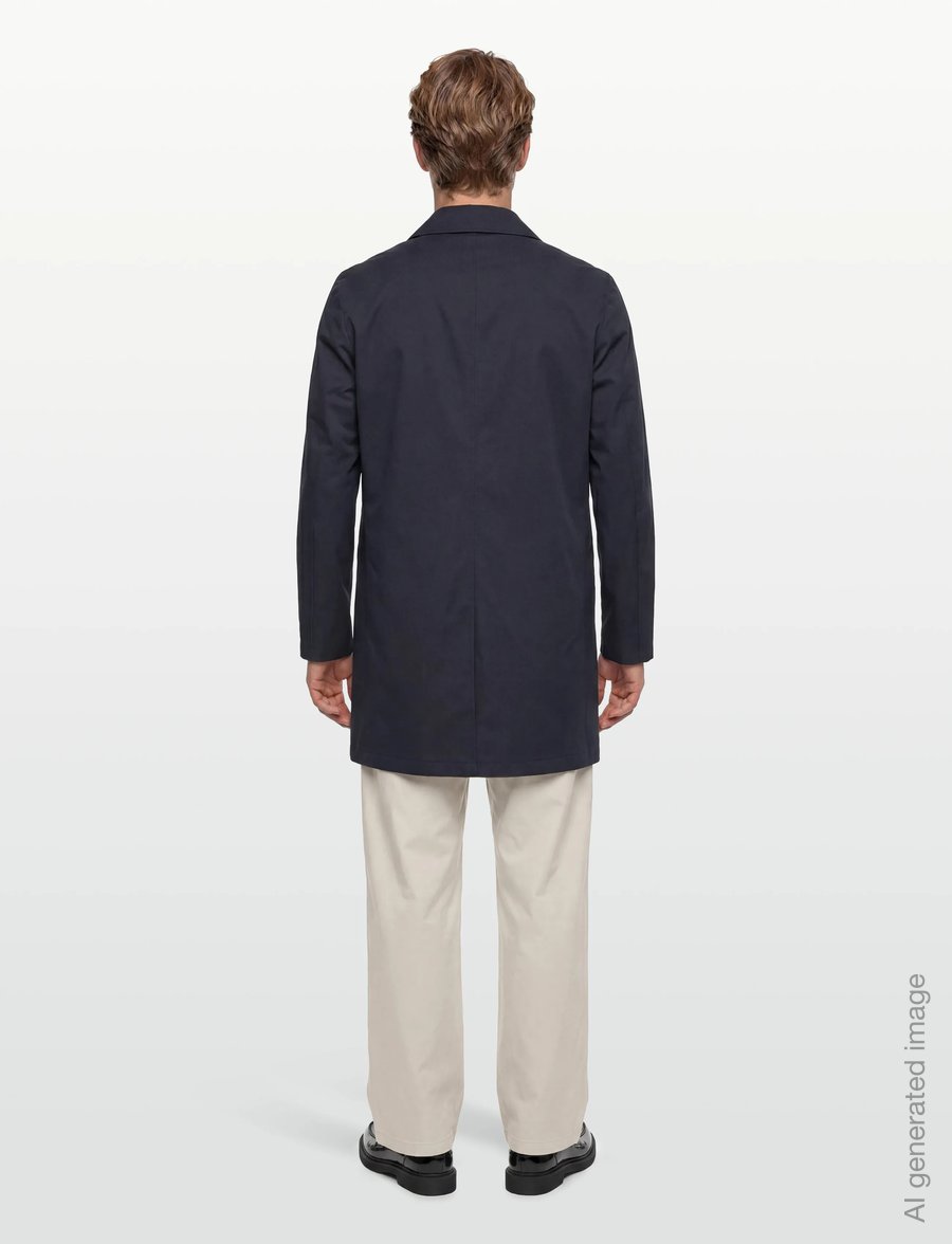 Bruun & Stengade - BS Novello Regular Fit Coat - light coats - navy - 4