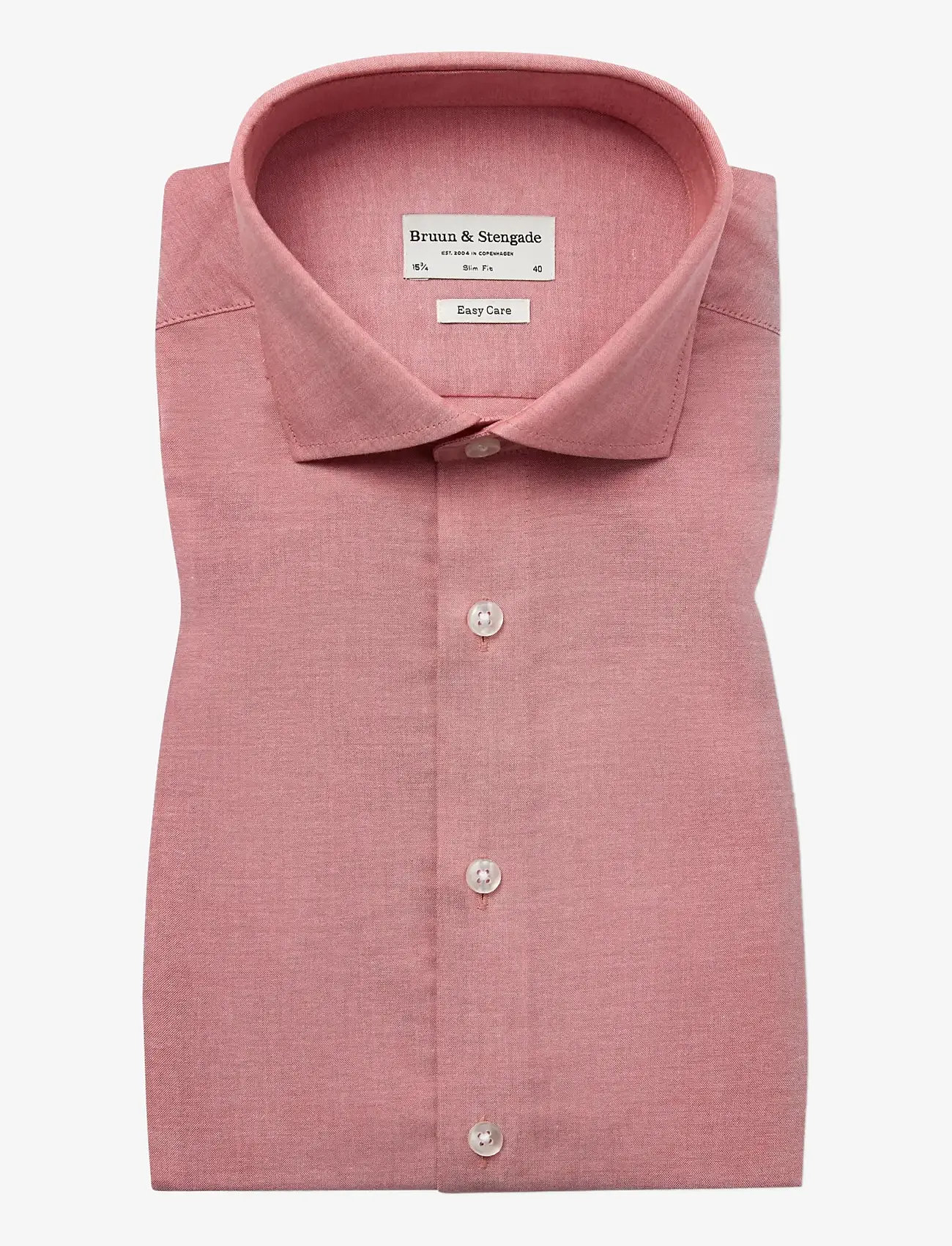 Bruun & Stengade - BS Reinkind Slim Fit Shirt - formal shirts - dusty clay - 1