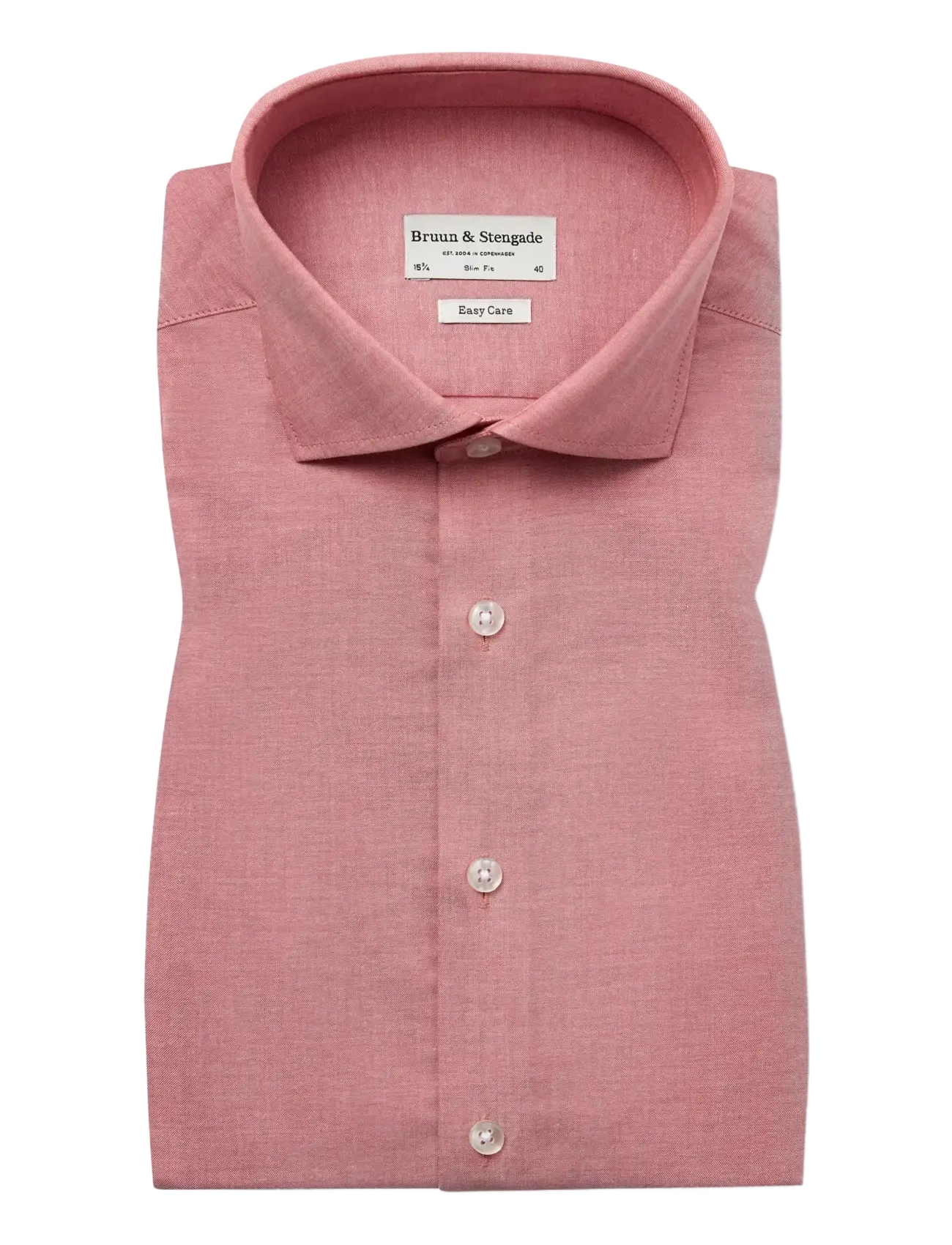 Bruun & Stengade - BS Reinkind Slim Fit Shirt - formelle skjorter - dusty clay - 1