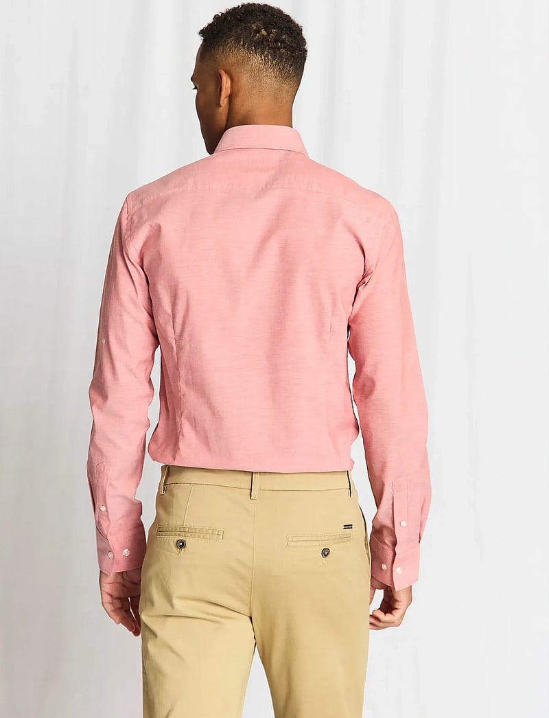 Bruun & Stengade - BS Reinkind Slim Fit Shirt - formal shirts - dusty clay - 4