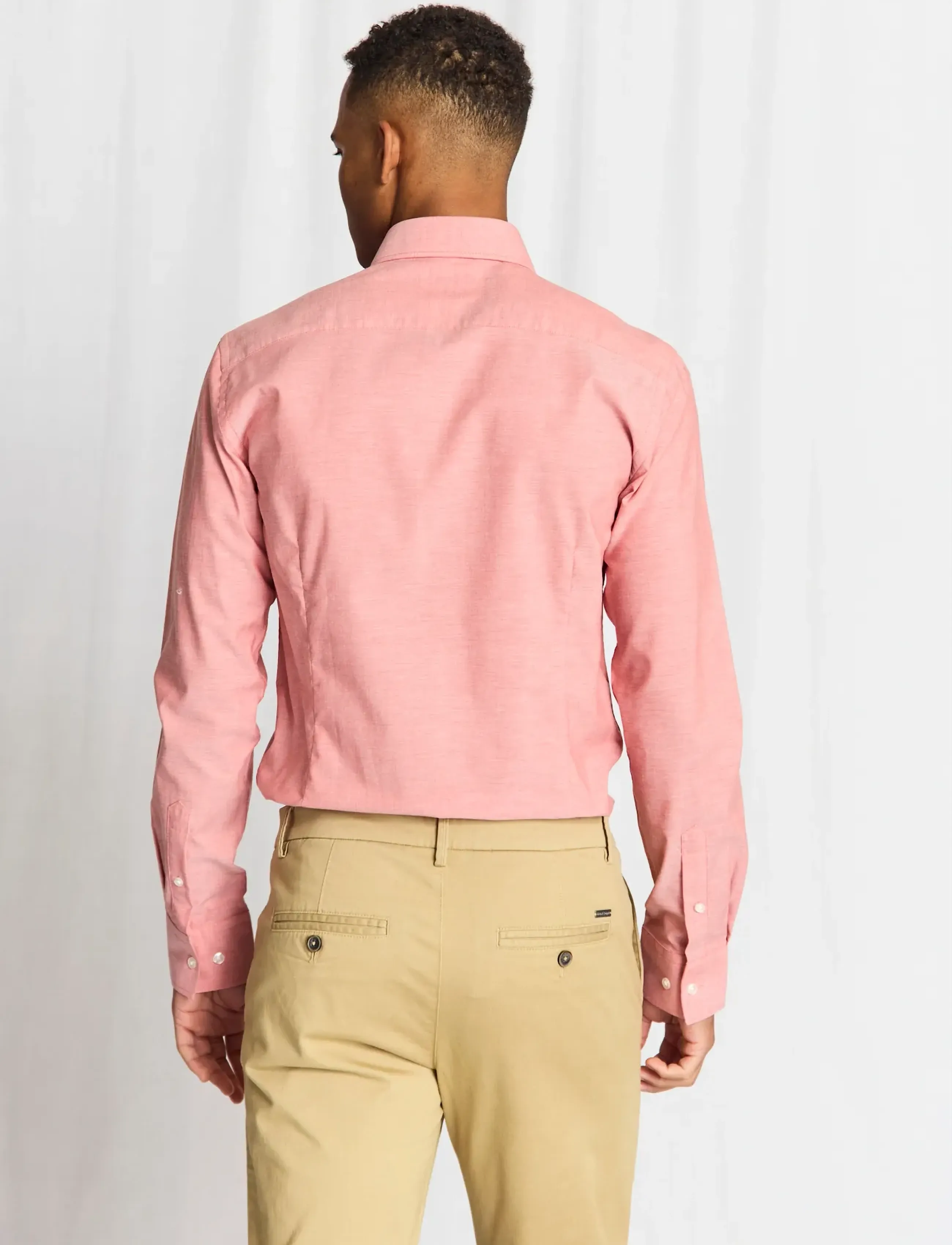 Bruun & Stengade - BS Reinkind Slim Fit Shirt - formelle skjorter - dusty clay - 4