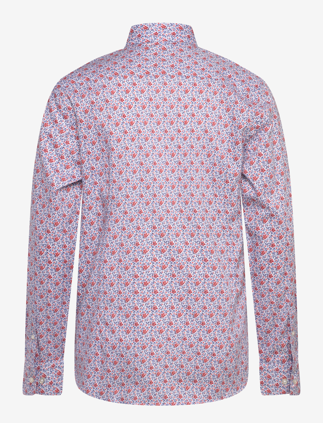 Bruun & Stengade - BS Moller Slim Fit Shirt - mønstrede skjorter - orange - 2