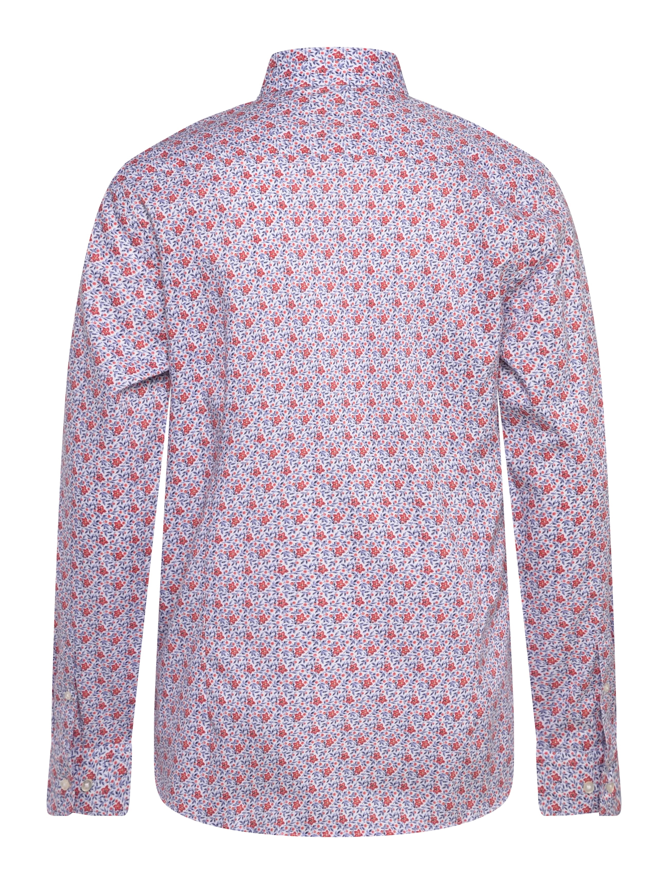 Bruun & Stengade - BS Moller Slim Fit Shirt - mustriga särgid - orange - 2