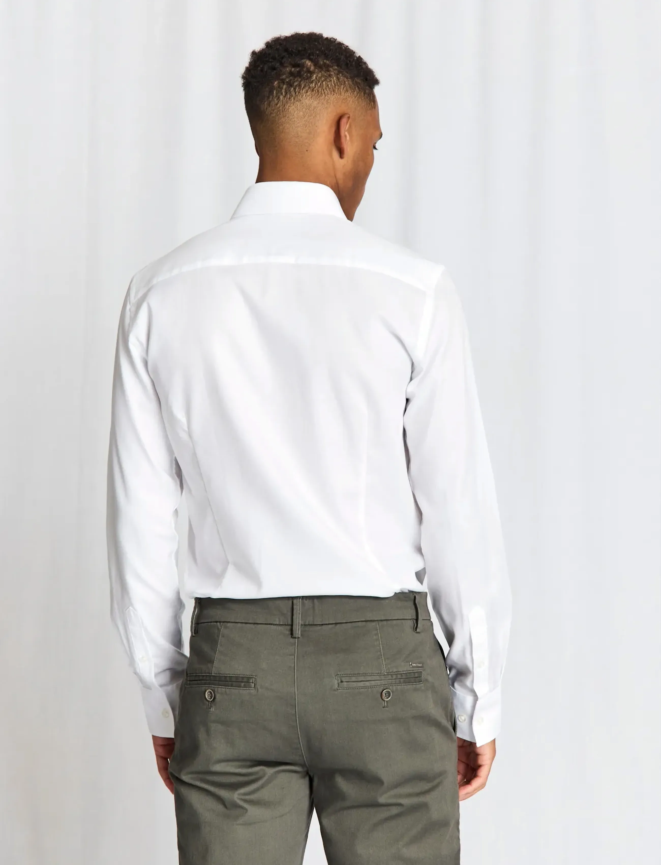 Bruun & Stengade - BS Albin Slim Fit Shirt - formelle skjorter - white - 5