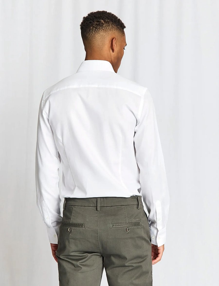 Bruun & Stengade - BS Albin Slim Fit Shirt - formelle skjorter - white - 5