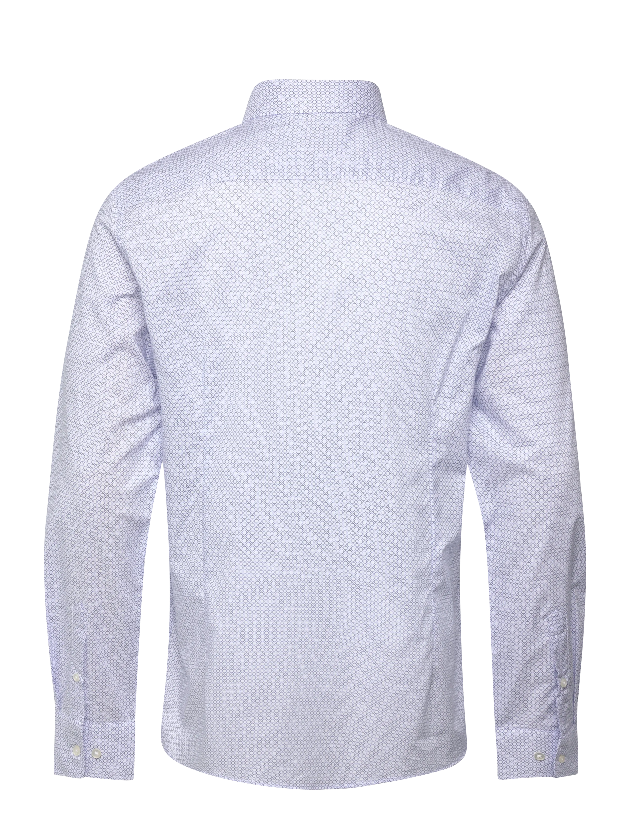 Bruun & Stengade - BS Marsenic Slim Fit Shirt - mønstrede skjorter - blue - 2