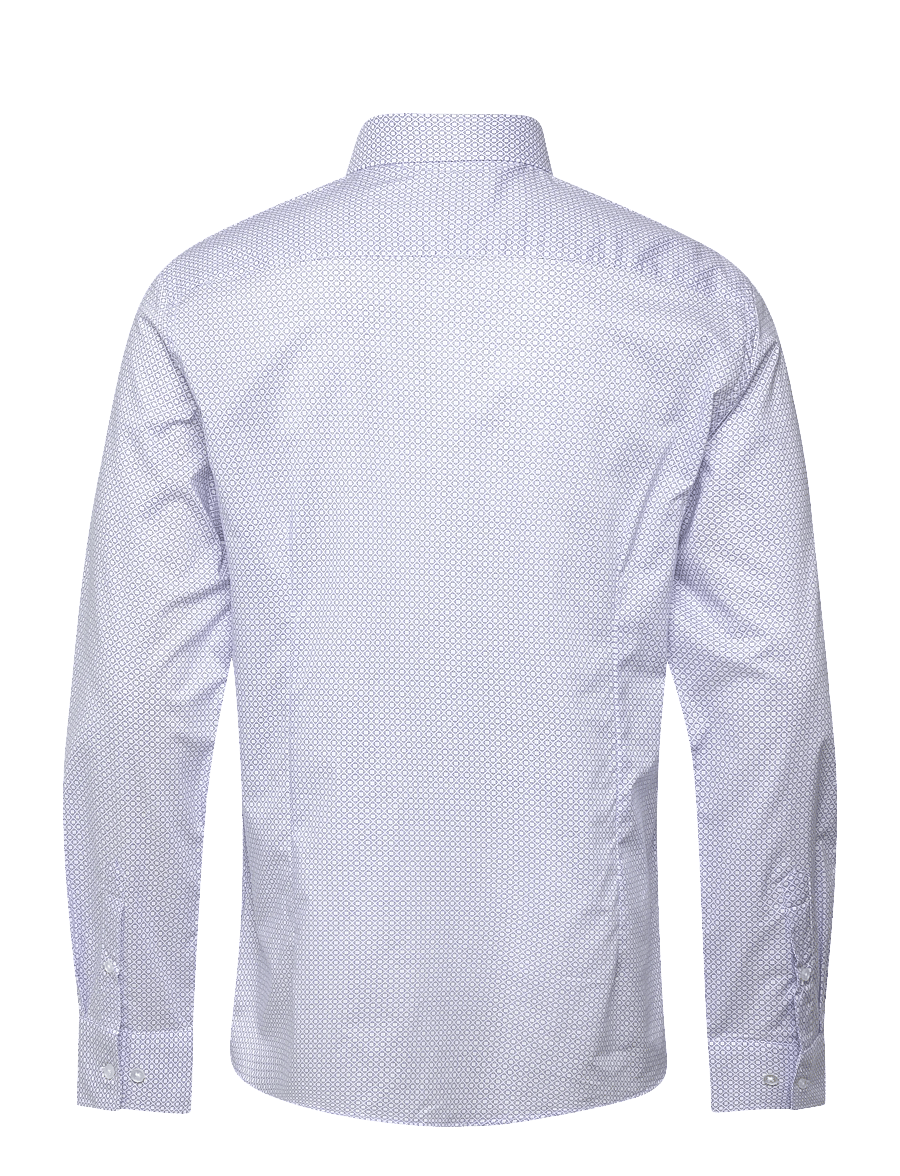 Bruun & Stengade - BS Marsenic Slim Fit Shirt - mønstrede skjorter - blue - 2