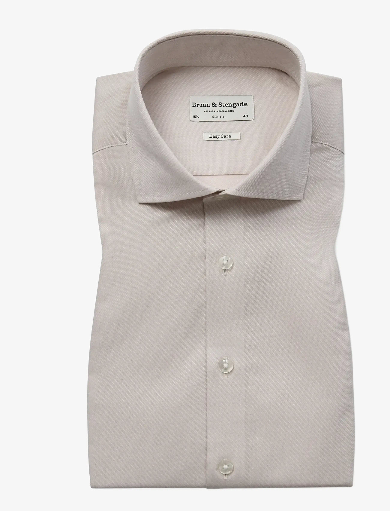 Bruun & Stengade - BS Cupara Slim Fit Shirt - formelle hemden - beige - 1