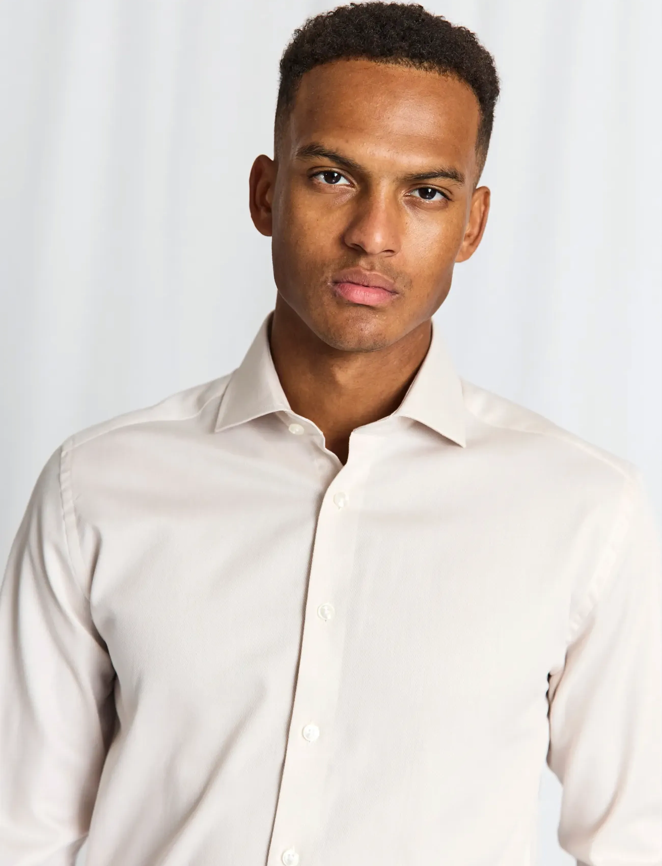 Bruun & Stengade - BS Cupara Slim Fit Shirt - formelle hemden - beige - 3