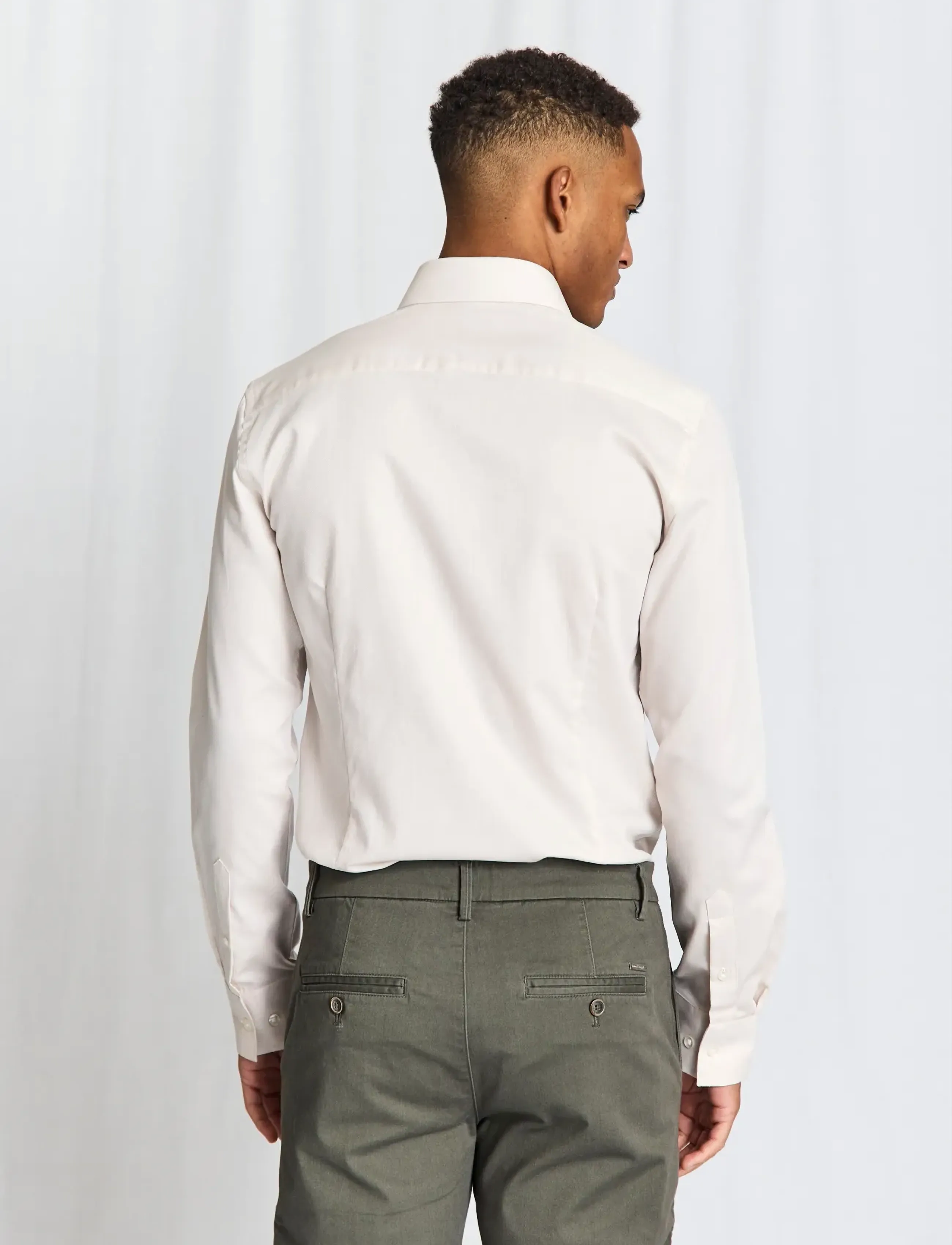 Bruun & Stengade - BS Cupara Slim Fit Shirt - formal shirts - beige - 4