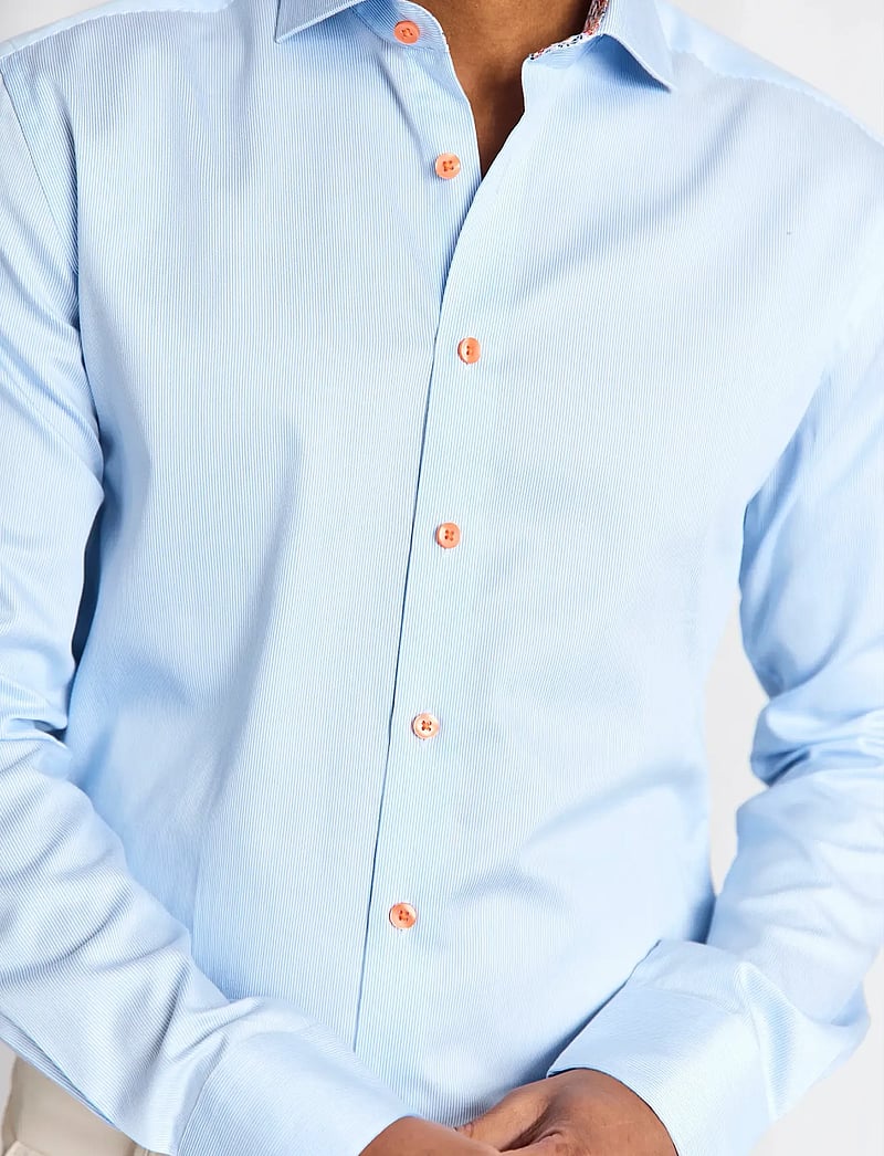 Bruun & Stengade - BS Wael Slim Fit Shirt - formelle hemden - light blue/white - 5