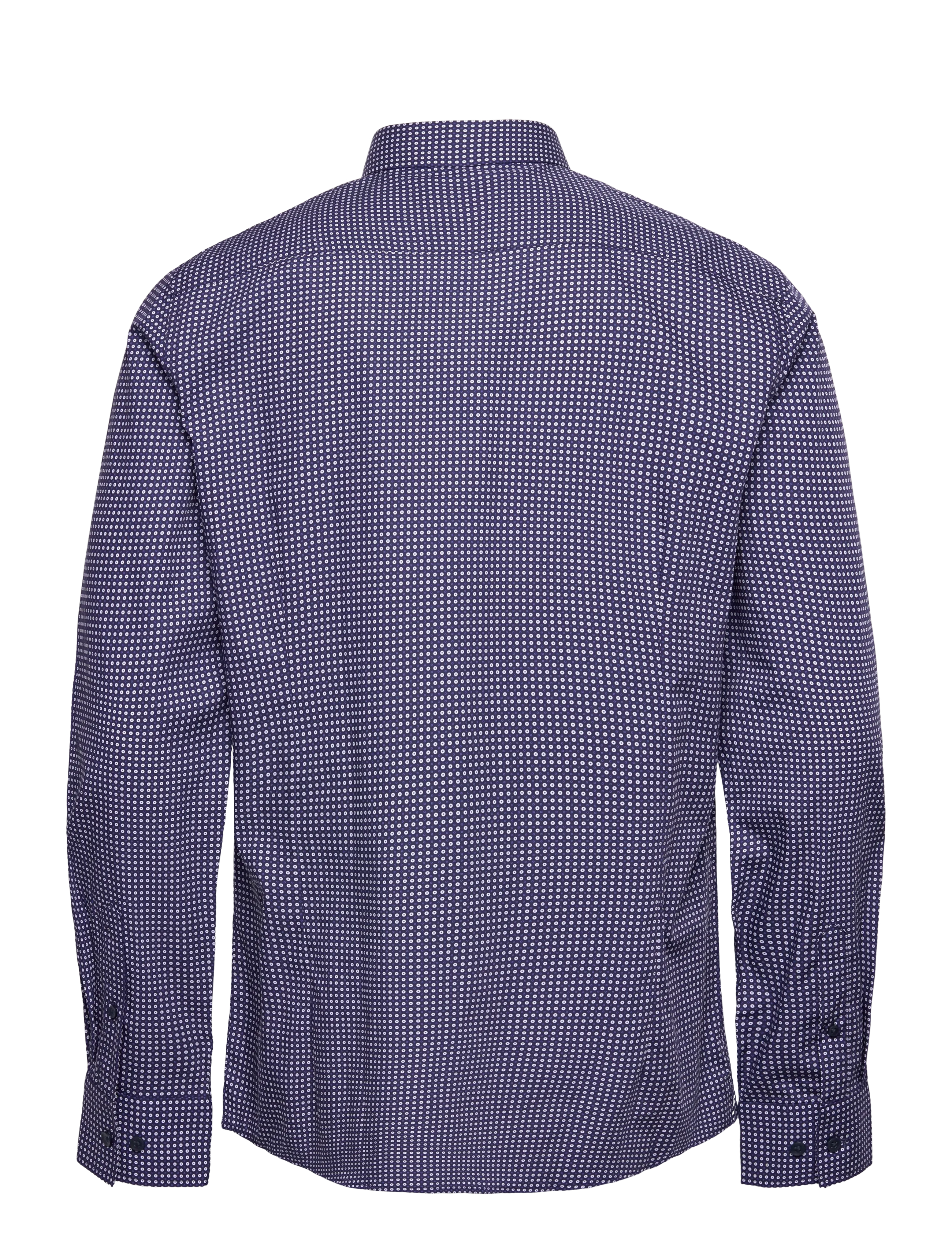 Bruun & Stengade - BS Karalek Slim Fit Shirt - mønstrede skjorter - navy - 2