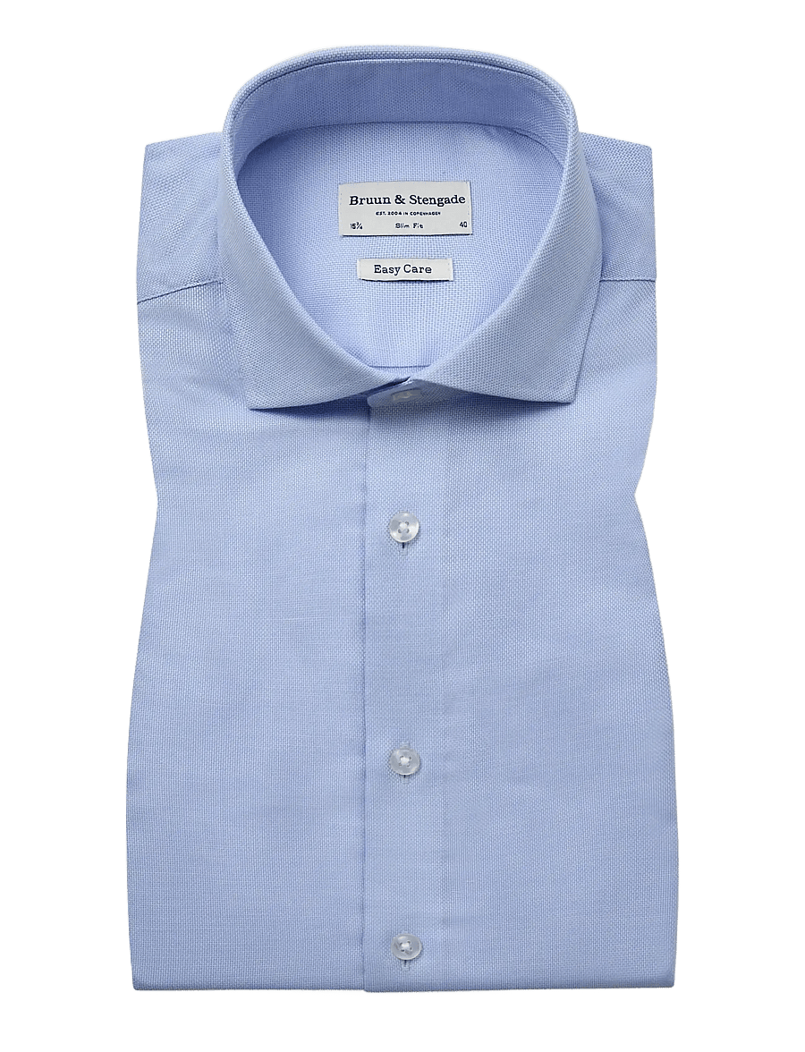 Bruun & Stengade - BS Borut Slim Fit Shirt - formal shirts - light blue - 1