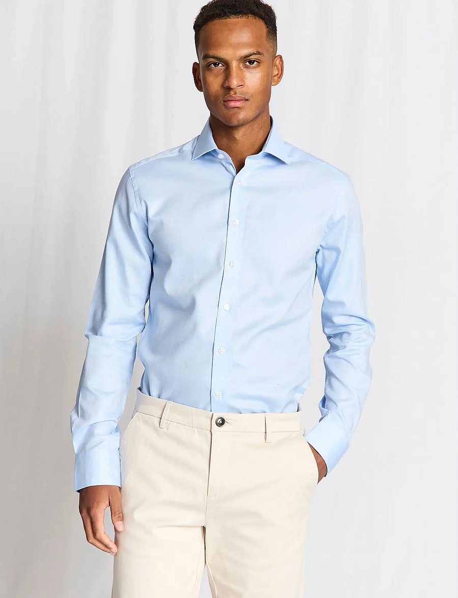 Bruun & Stengade - BS Borut Slim Fit Shirt - formal shirts - light blue - 2