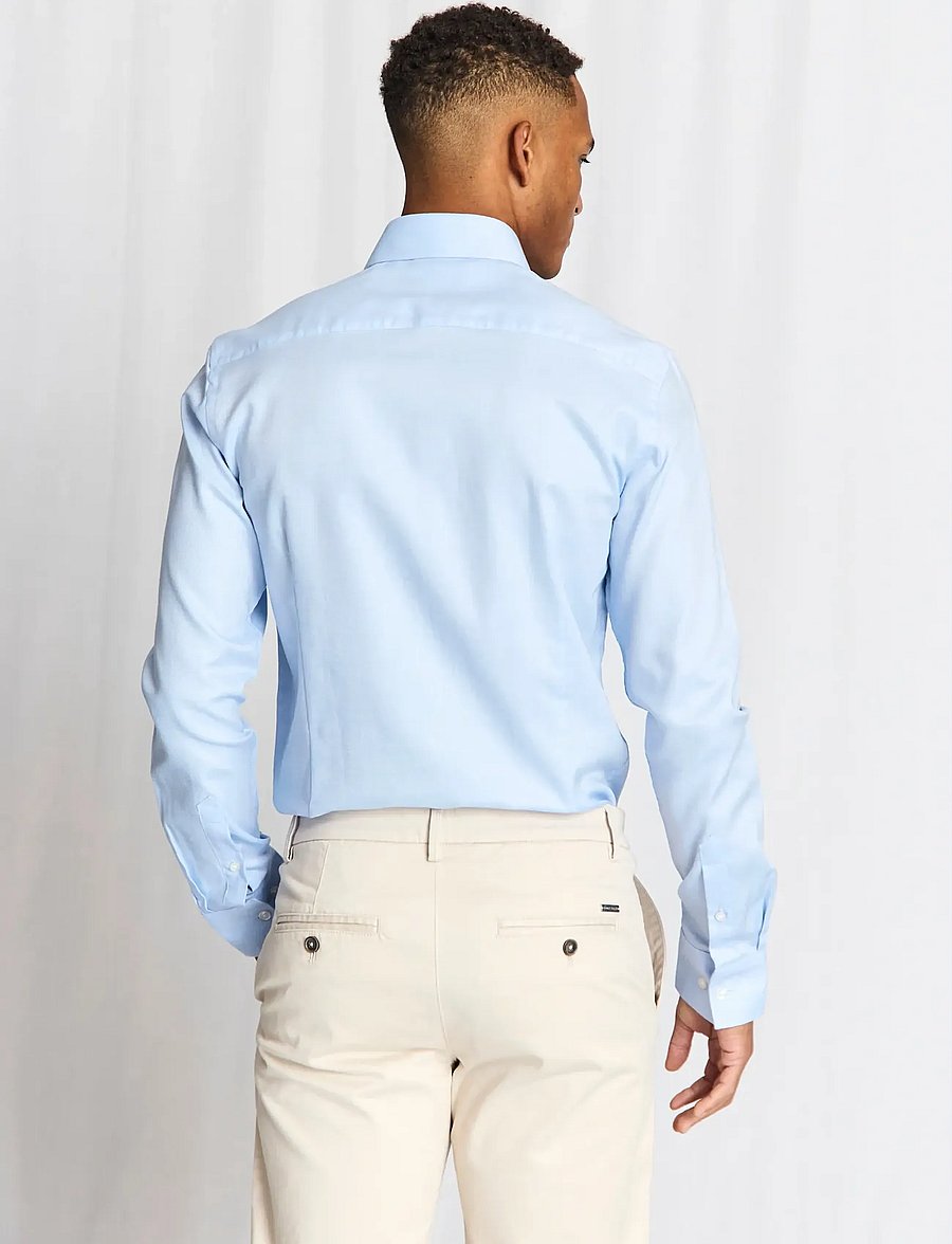 Bruun & Stengade - BS Borut Slim Fit Shirt - formal shirts - light blue - 3