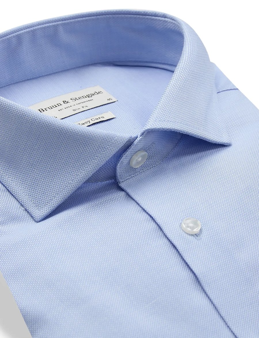 Bruun & Stengade - BS Borut Slim Fit Shirt - formal shirts - light blue - 5