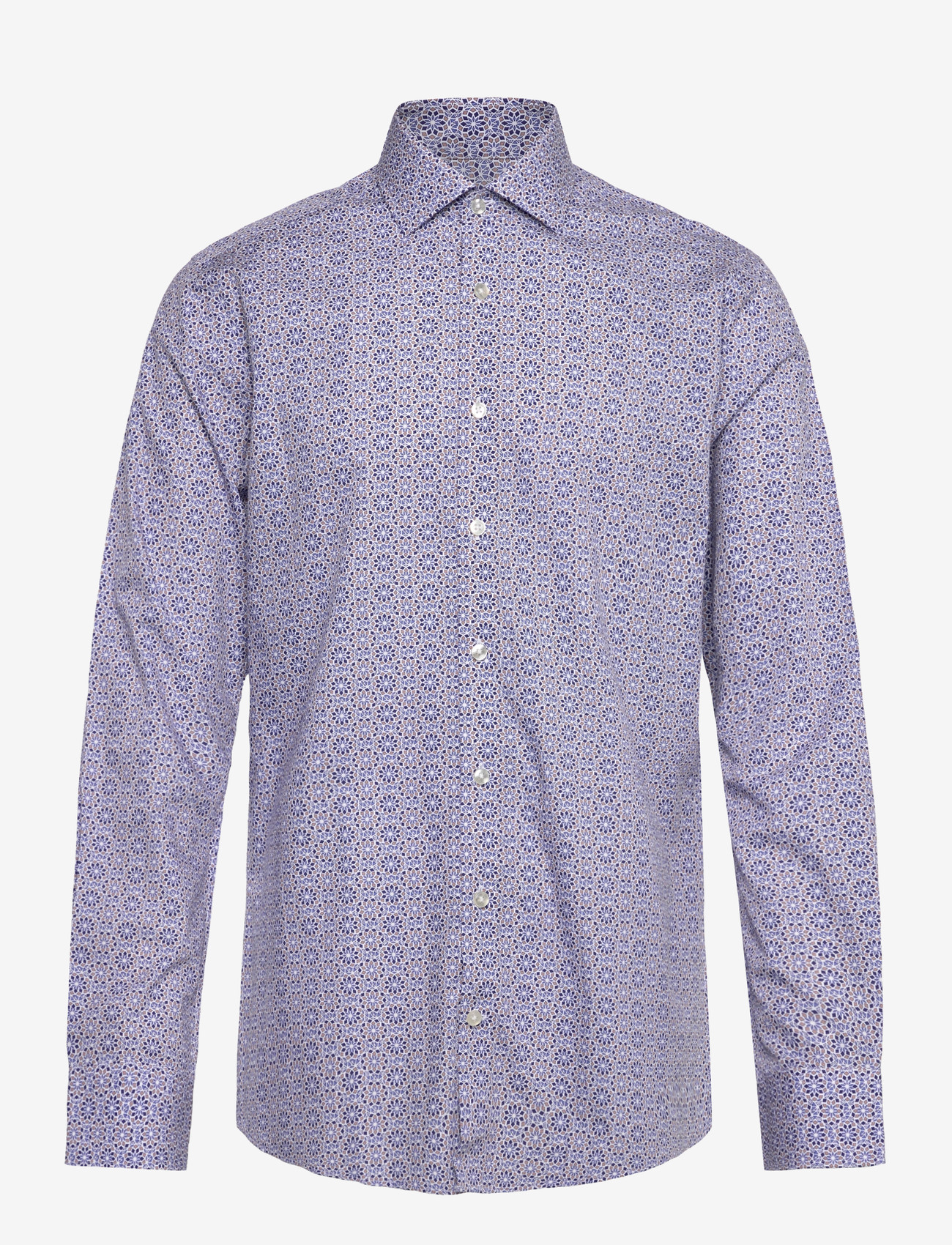 Bruun & Stengade - BS Abutovic Slim Fit Shirt - hemden mit muster - blue - 1