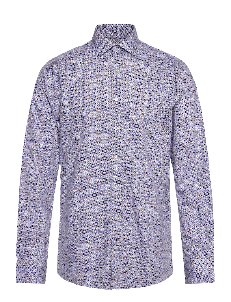 Bruun & Stengade - BS Abutovic Slim Fit Shirt - hemden mit muster - blue - 1
