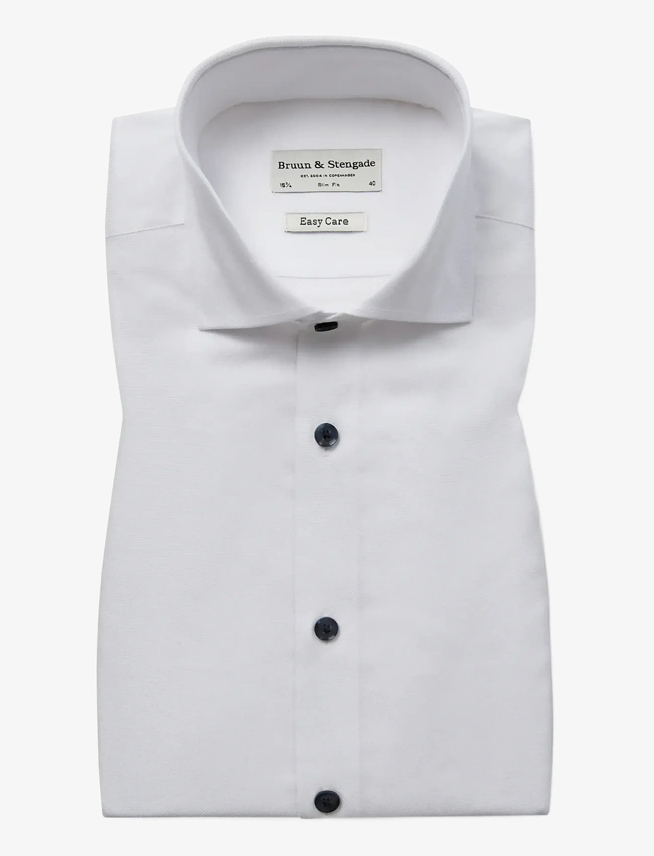 Bruun & Stengade - BS Skube Slim Fit Shirt - pidulikud särgid - white - 1