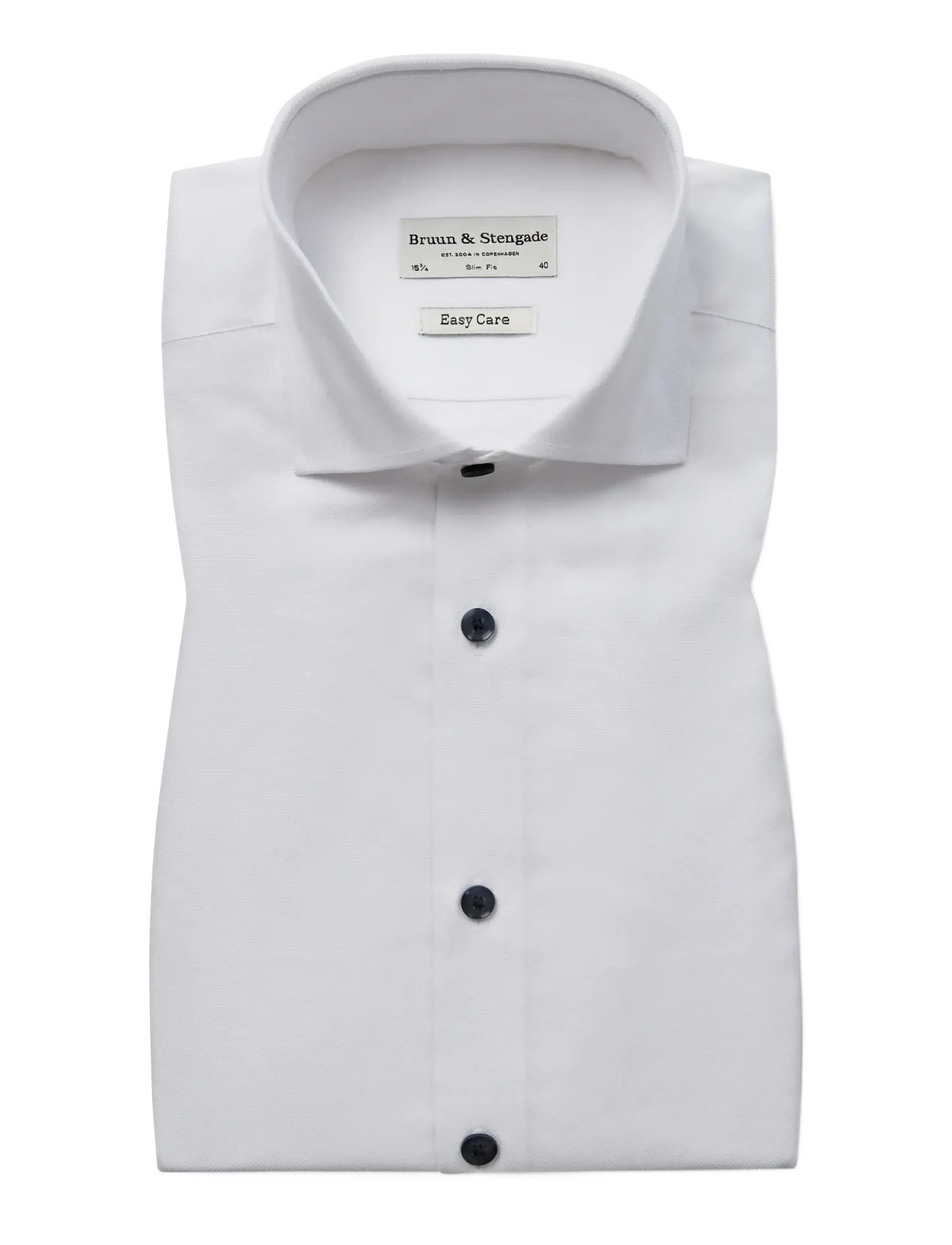 Bruun & Stengade - BS Skube Slim Fit Shirt - formelle skjorter - white - 1