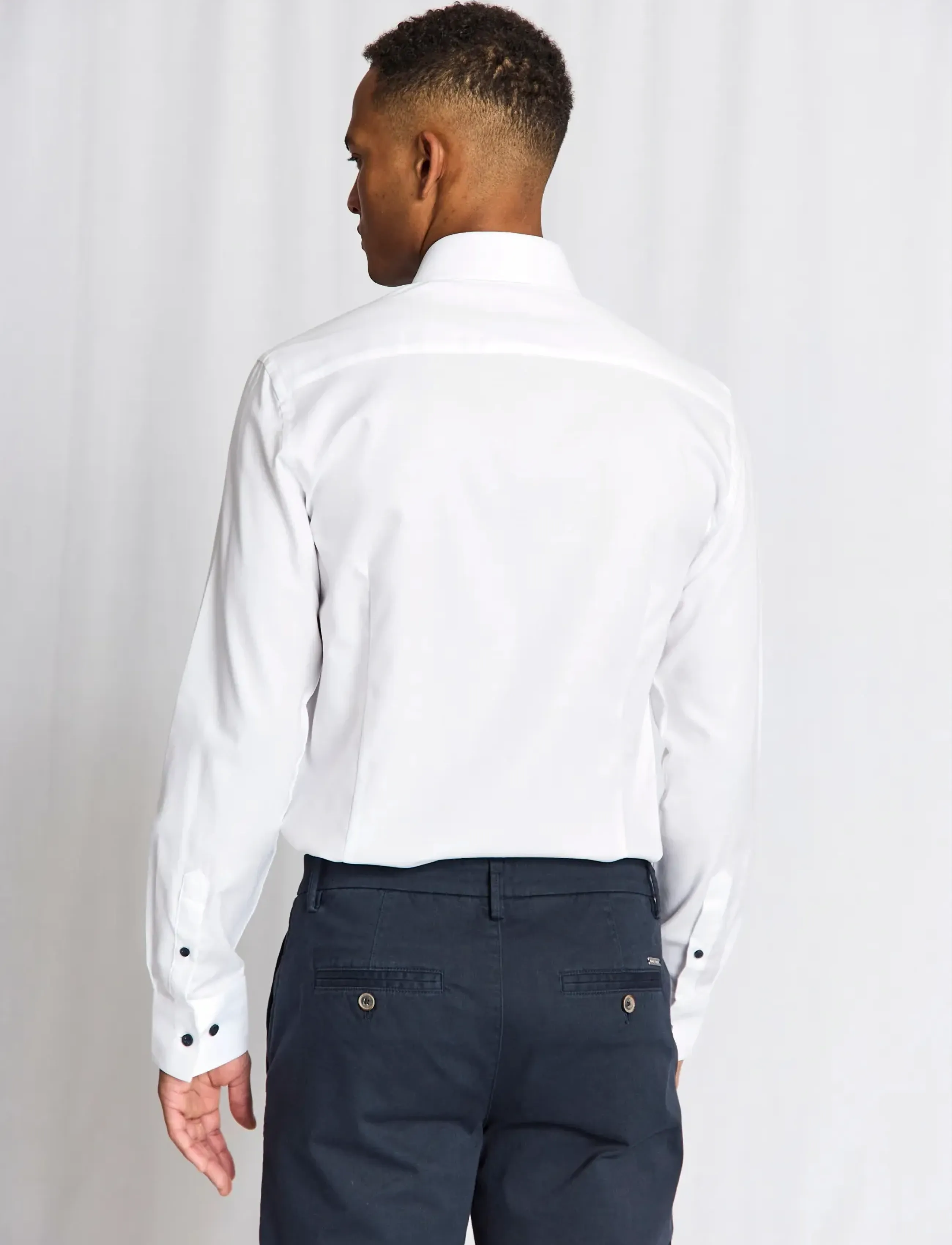 Bruun & Stengade - BS Skube Slim Fit Shirt - formelle skjorter - white - 2