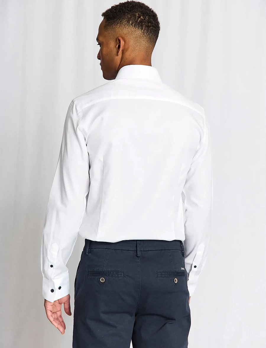 Bruun & Stengade - BS Skube Slim Fit Shirt - formelle skjorter - white - 2