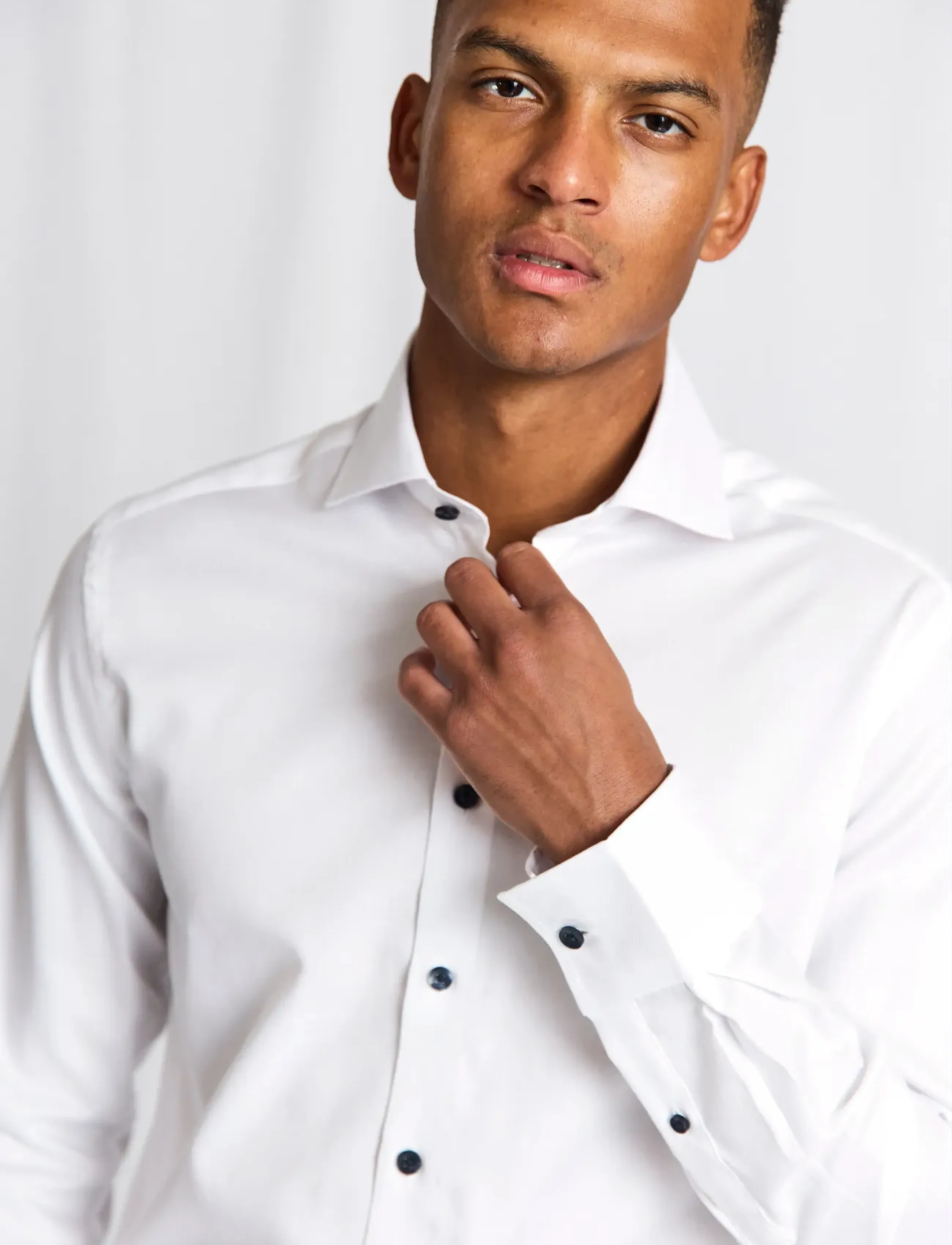 Bruun & Stengade - BS Skube Slim Fit Shirt - formelle skjorter - white - 3