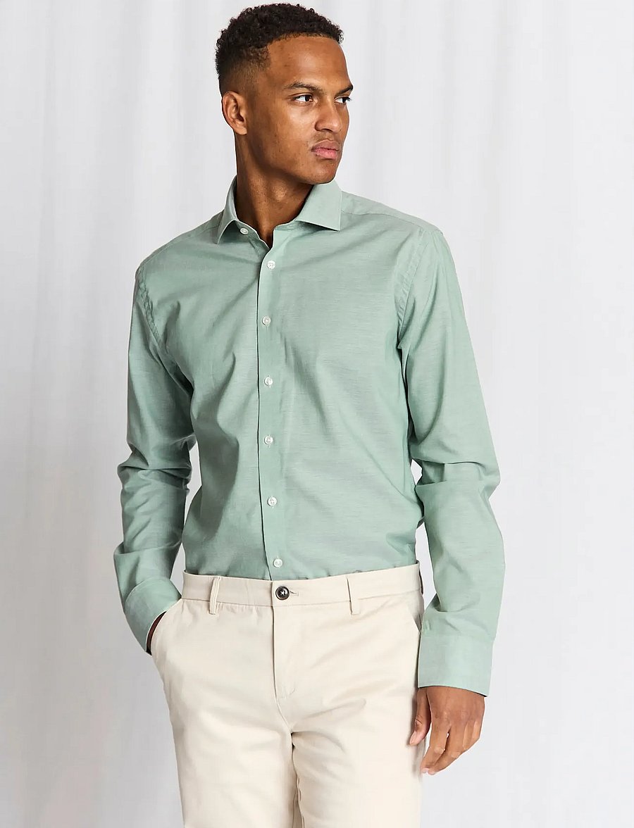 Bruun & Stengade - BS Jorge Slim Fit Shirt - formelle hemden - green - 2
