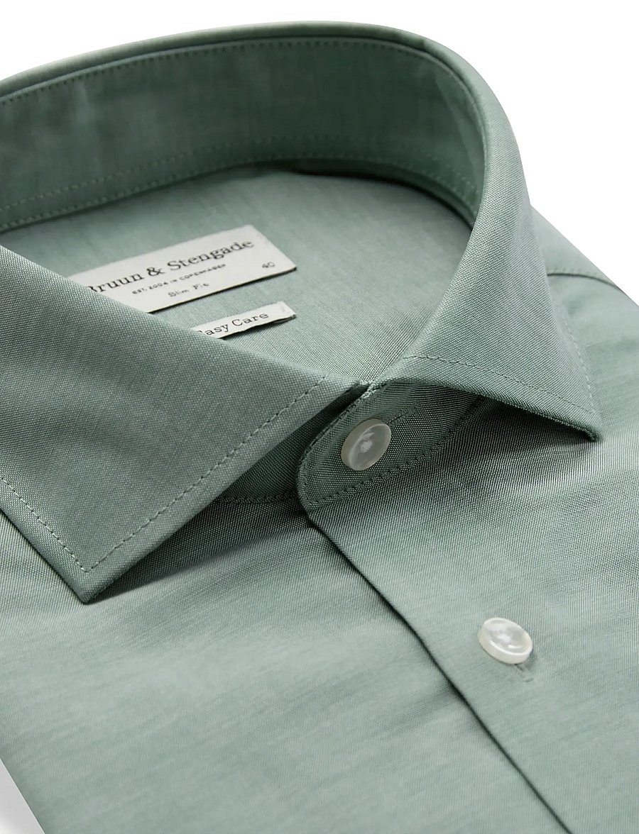 Bruun & Stengade - BS Jorge Slim Fit Shirt - formelle hemden - green - 5