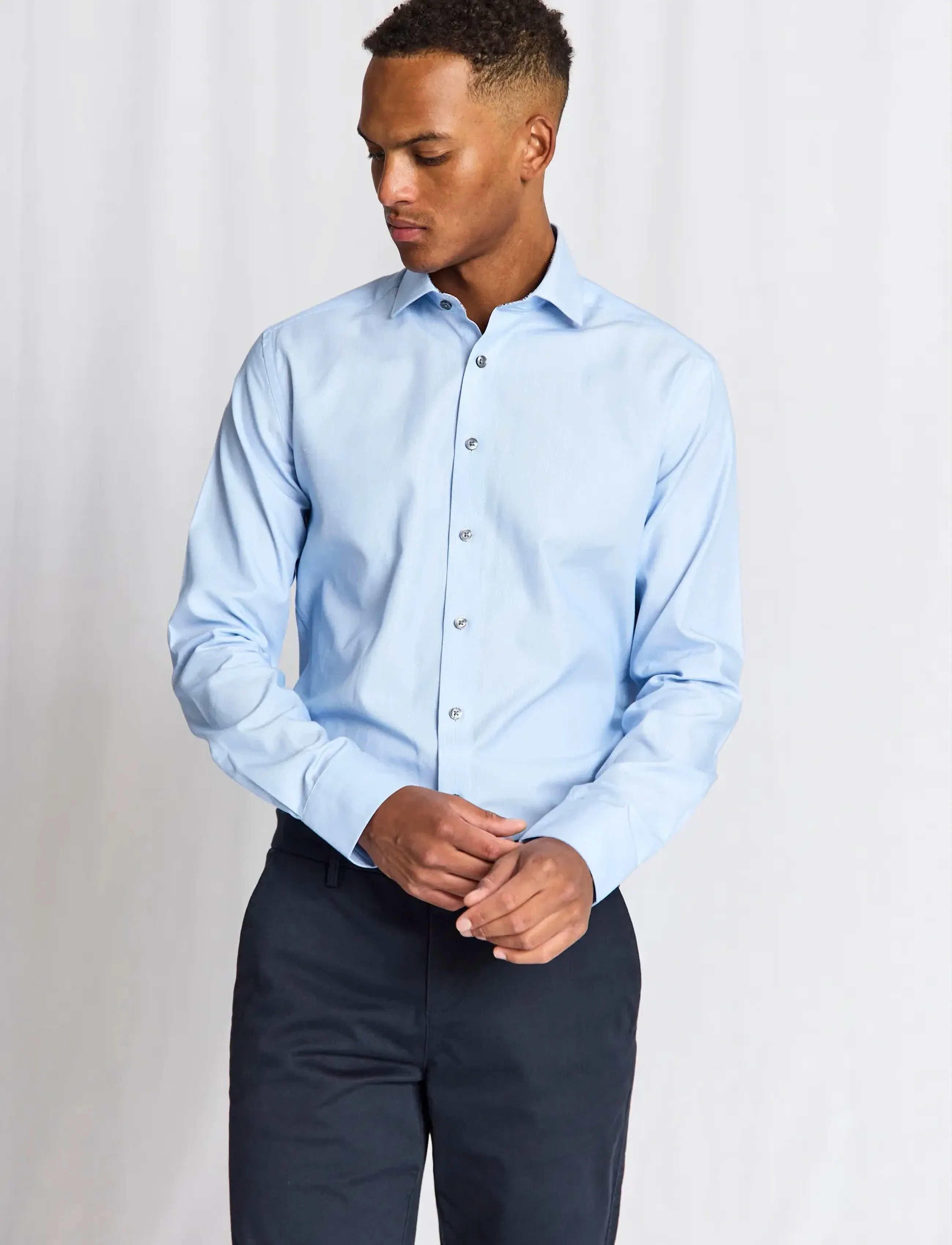 Bruun & Stengade - BS Sliskovic Slim Fit Shirt - chemises d'affaires - light blue - 3