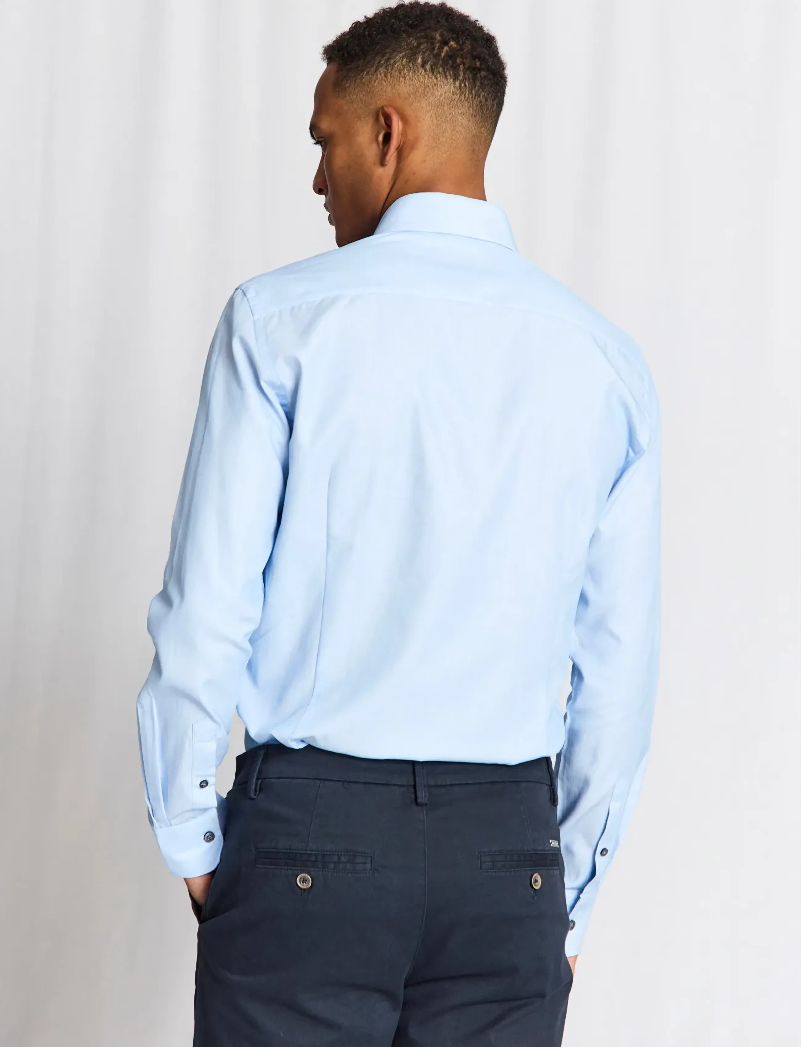 Bruun & Stengade - BS Sliskovic Slim Fit Shirt - chemises d'affaires - light blue - 4