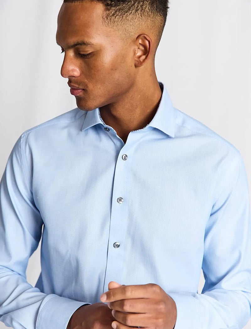 Bruun & Stengade - BS Sliskovic Slim Fit Shirt - pidulikud särgid - light blue - 5
