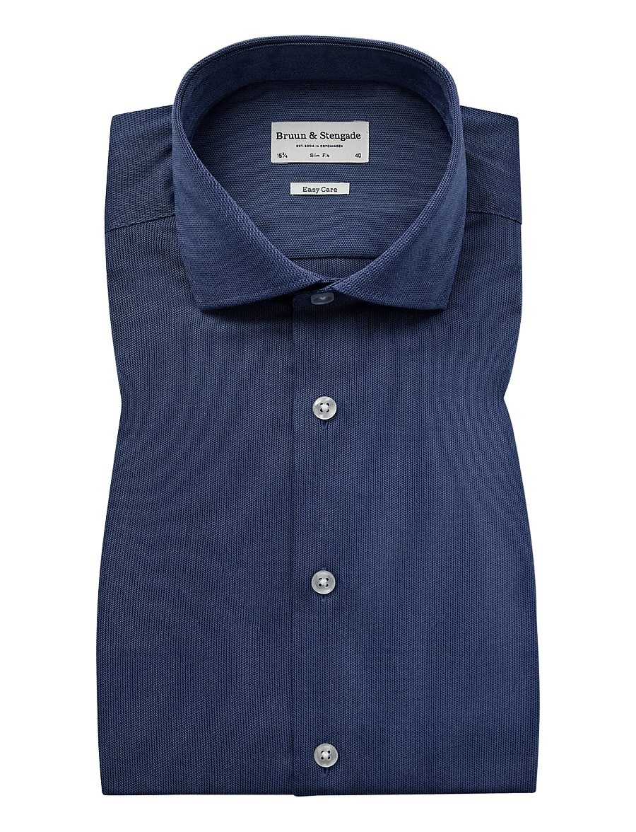 Bruun & Stengade - BS Morros Slim Fit Shirt - formelle hemden - dark blue - 1