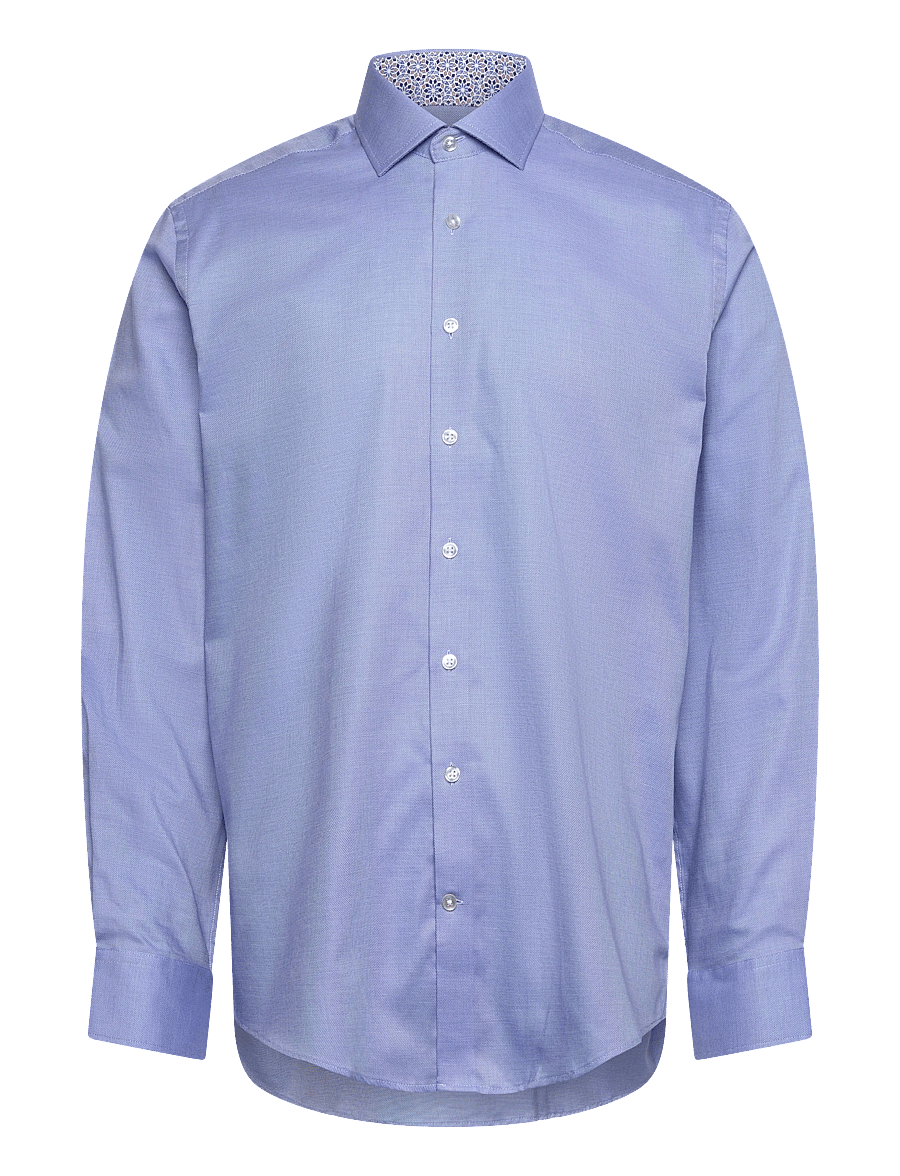 Bruun & Stengade - BS Gilberto Modern Fit Shirt - kostymskjortor - blue - 1
