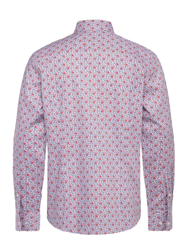 Bruun & Stengade - BS Jallouz Modern Fit Shirt - krekli ar rakstu - orange - 2