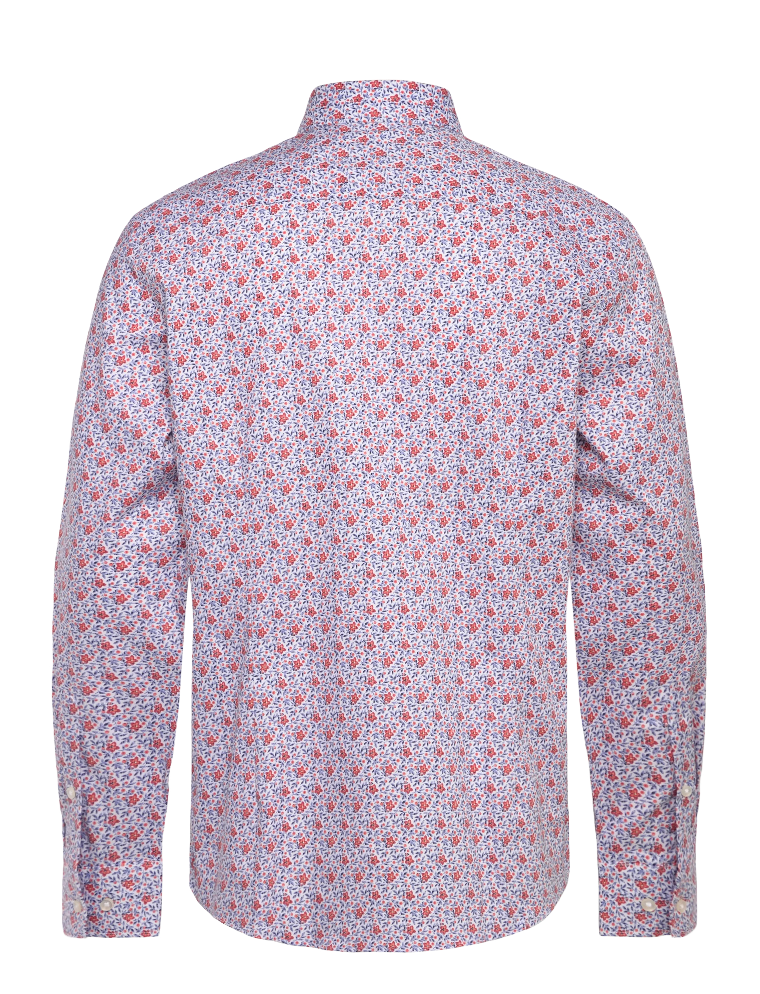 Bruun & Stengade - BS Jallouz Modern Fit Shirt - mønstrede skjorter - orange - 2